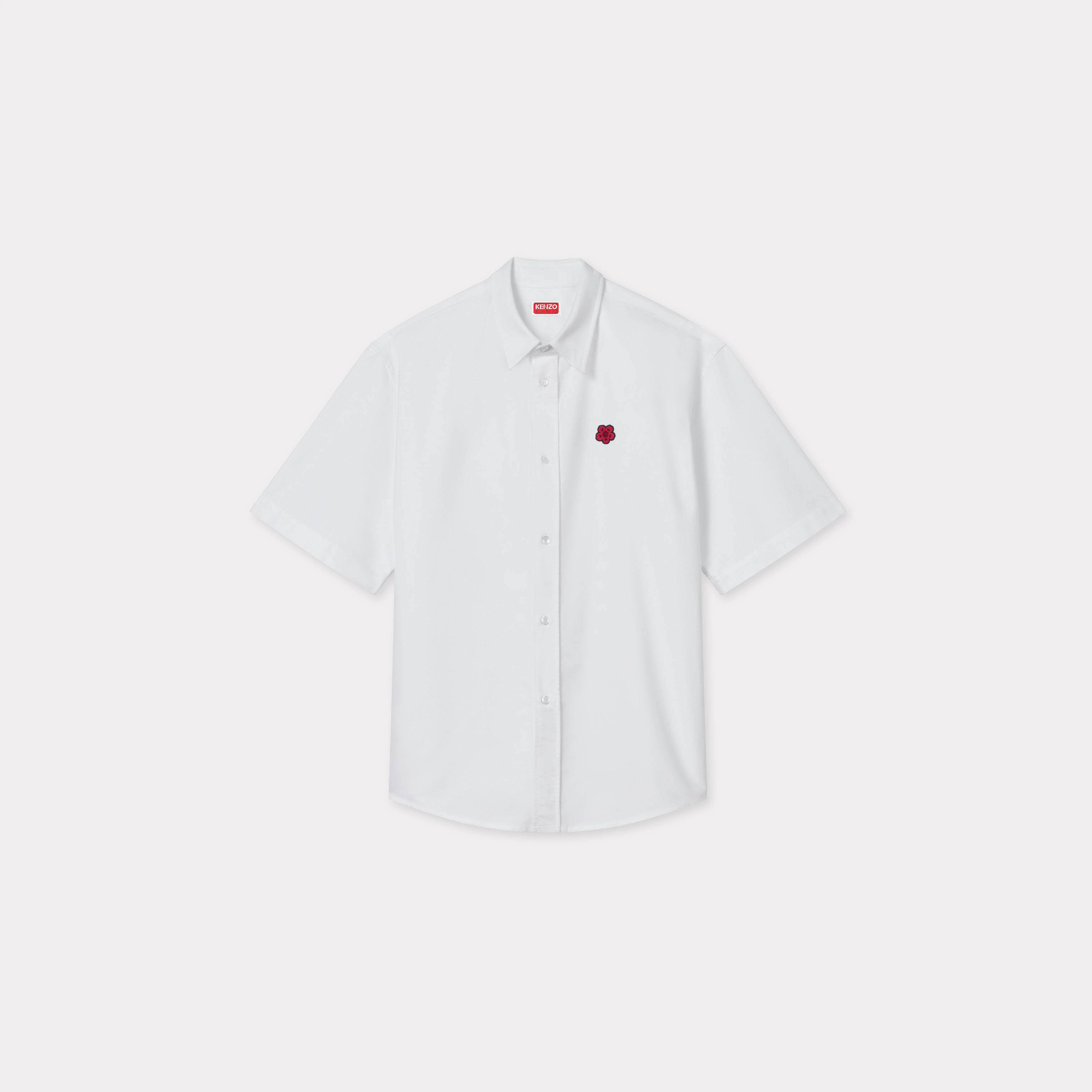 KENZO 'Boke Flower' Embroidered Casual Shirt White Mens - Size Xl