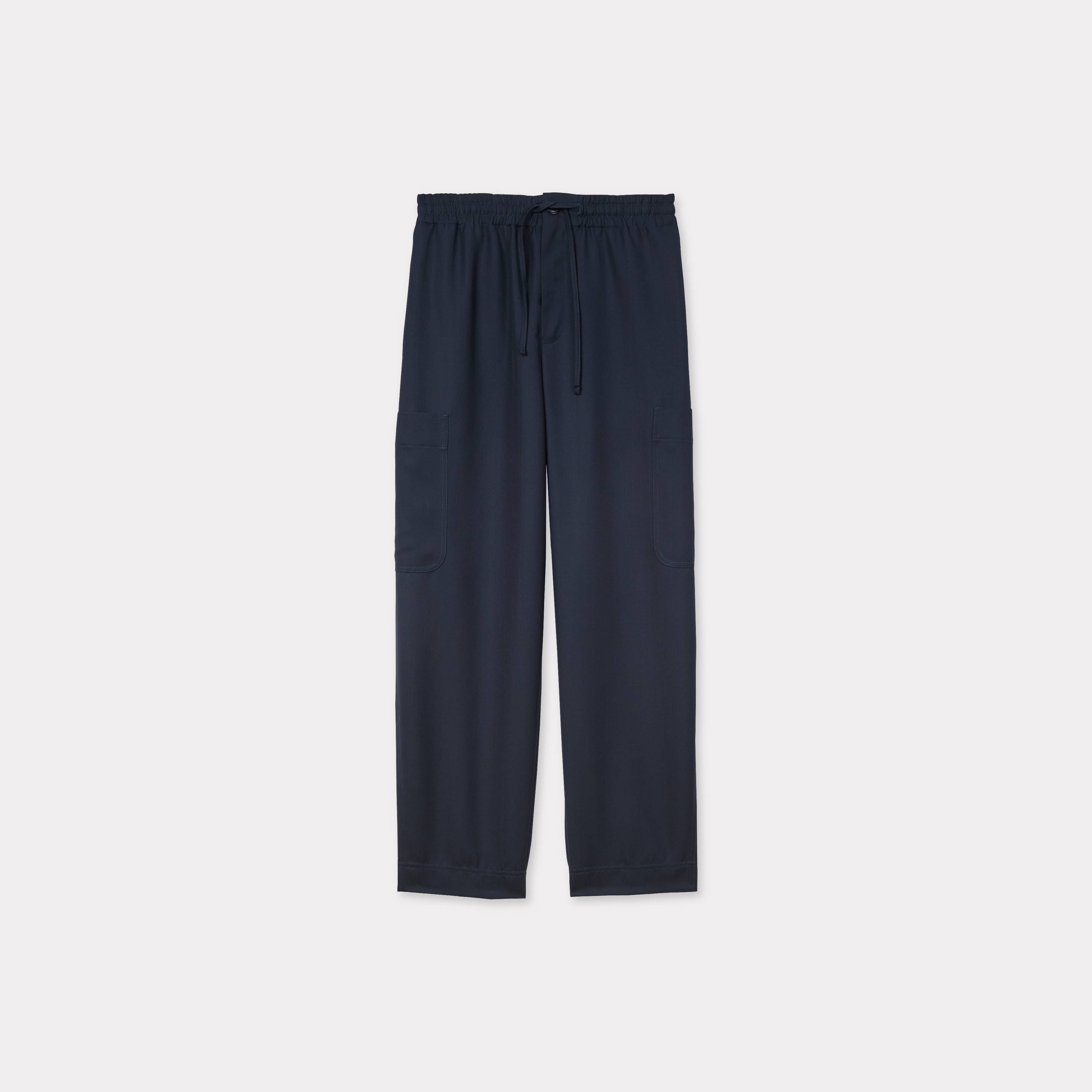 KENZO Cargo Jogpants , Man, Blue Black, Size M, Wool