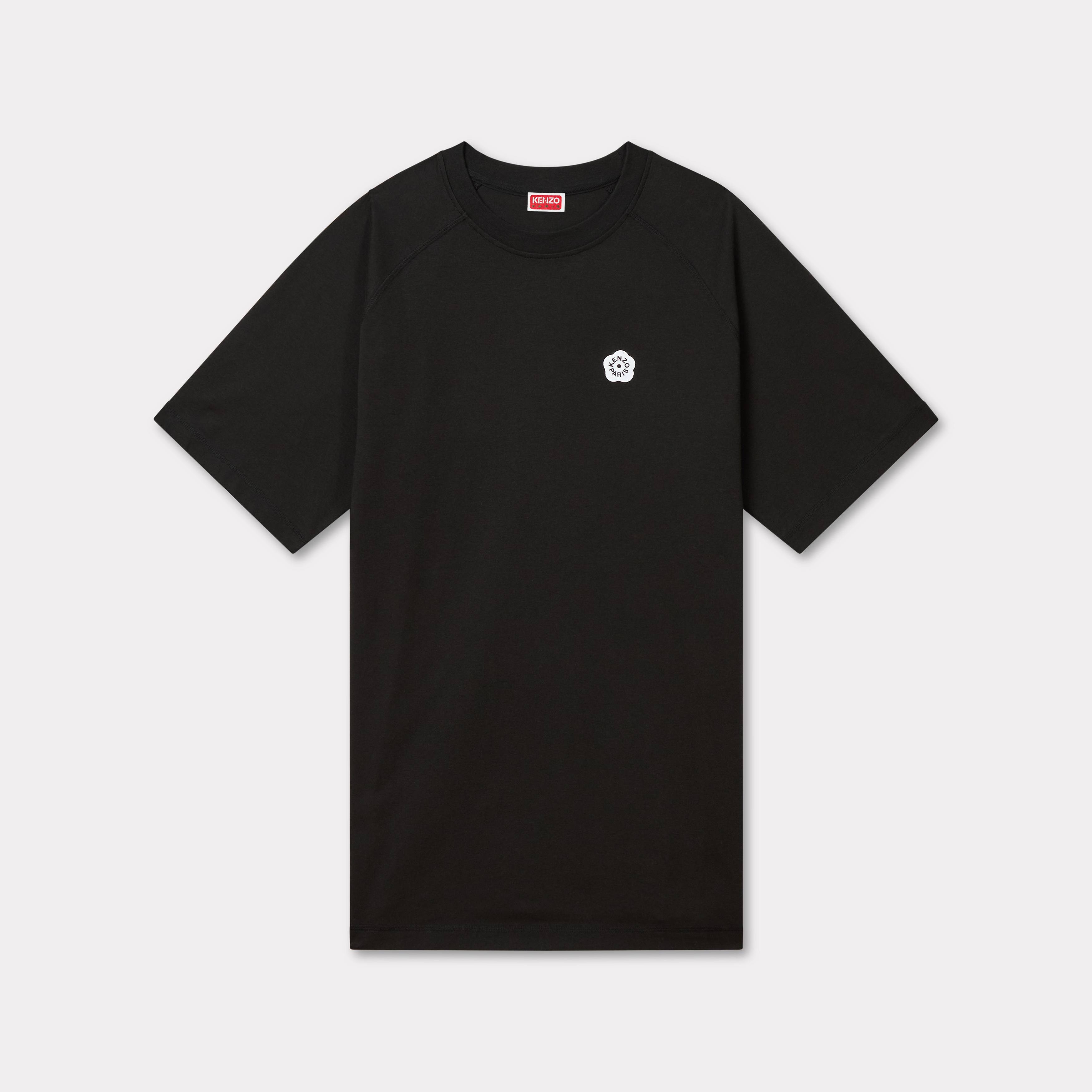 Kenzo 'Boke Flower 2.0' Embroidered Oversized T-shirt Dress In Cotton Black - Womens Size Xl