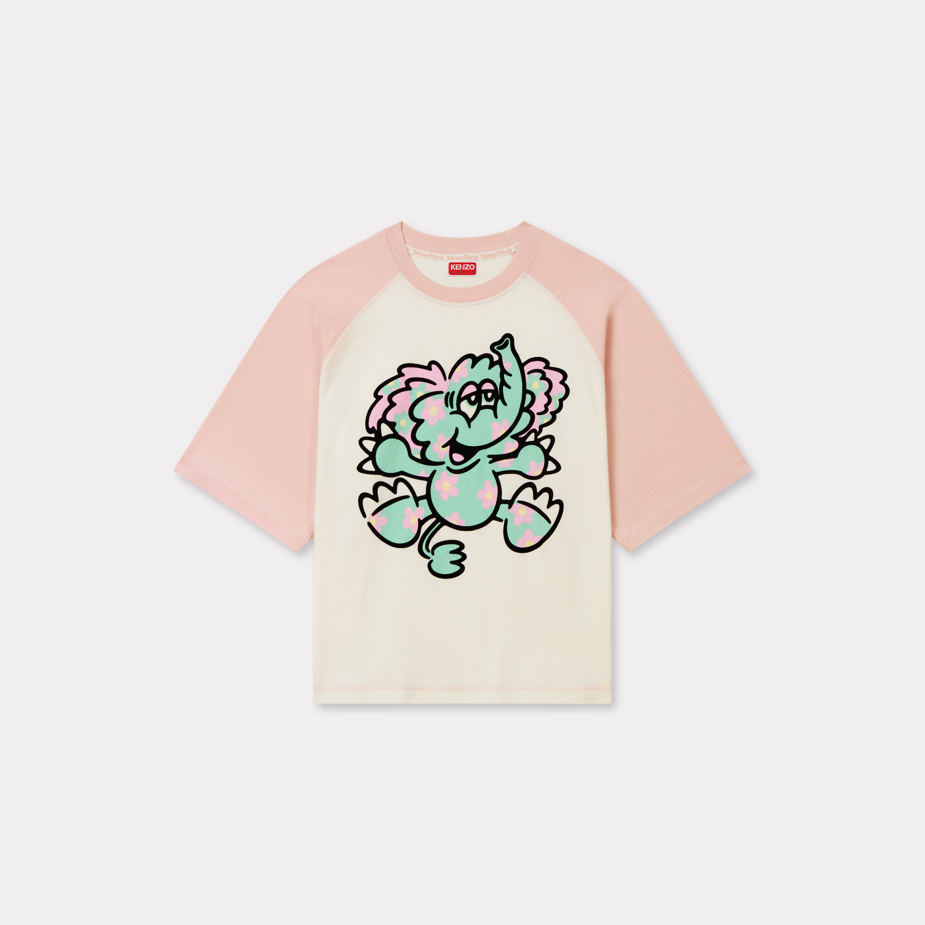'Kenzo By Verdy' Raglan T-shirt In Cotton Faded Pink - Womens Size Xs