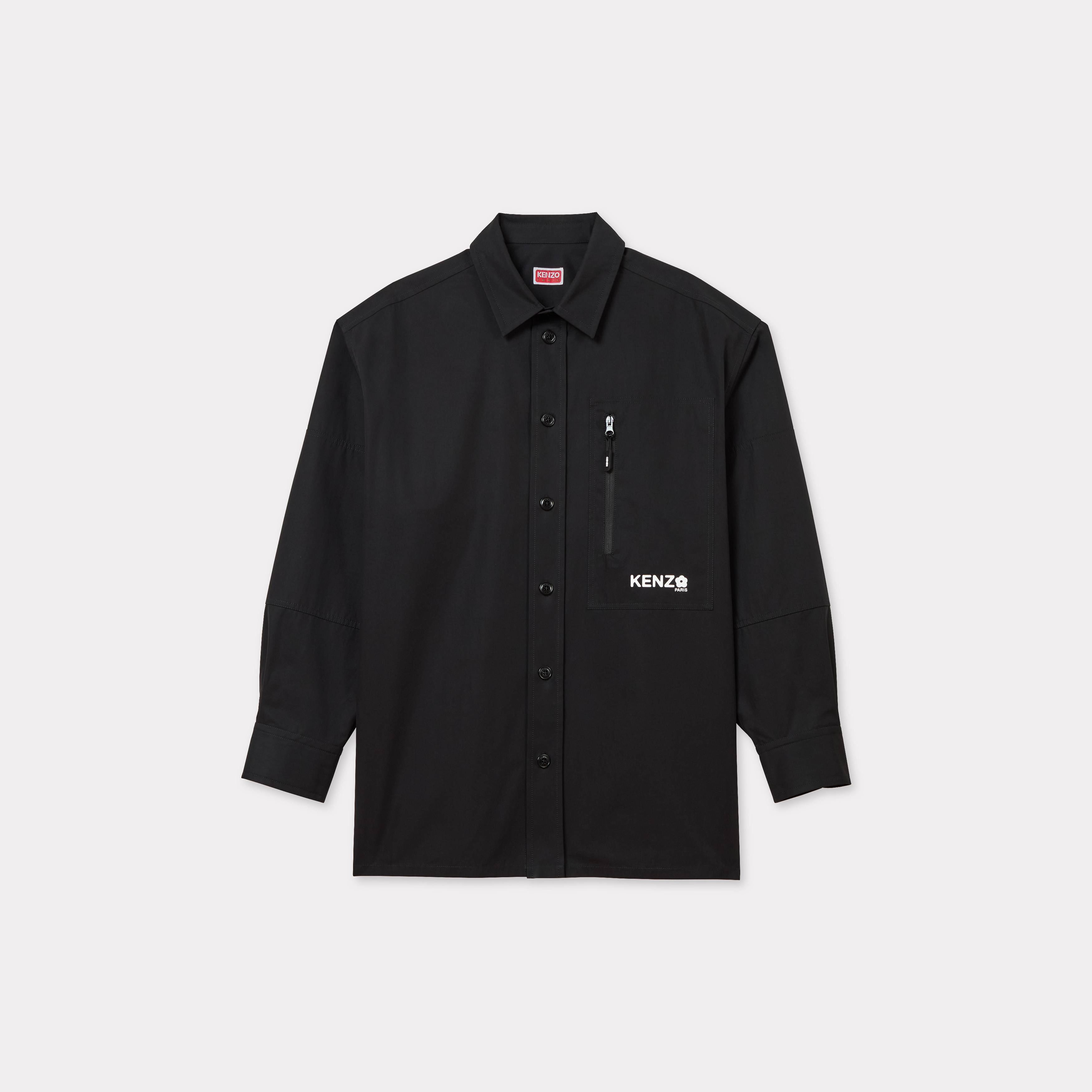 Kenzo 'Boke Flower 2.0' Oversized Shirt In Technical Cotton Black - Mens Size S