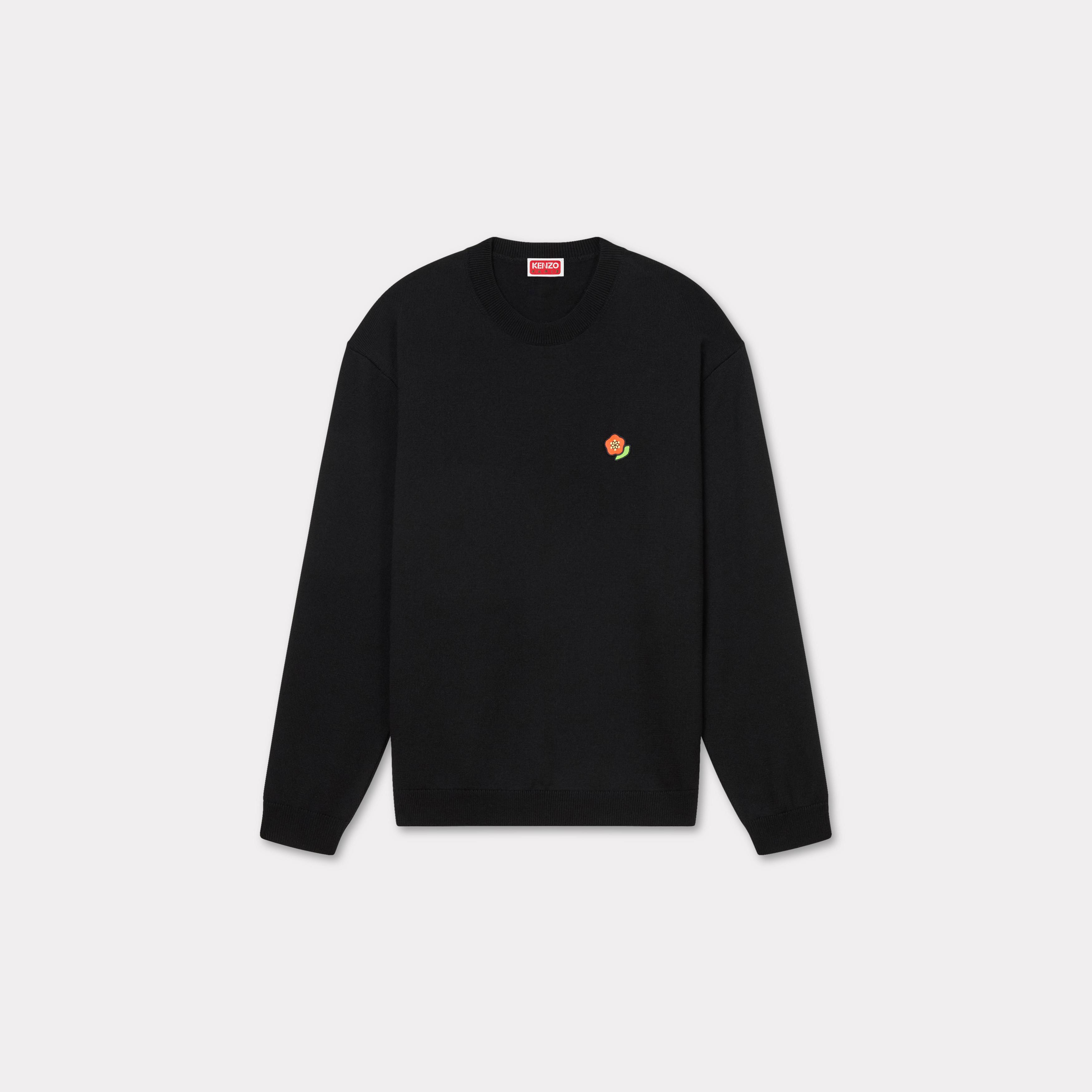 KENZO 'Kenzo Pop' Jumper In Merino Wool Black- Mens - Size Xl