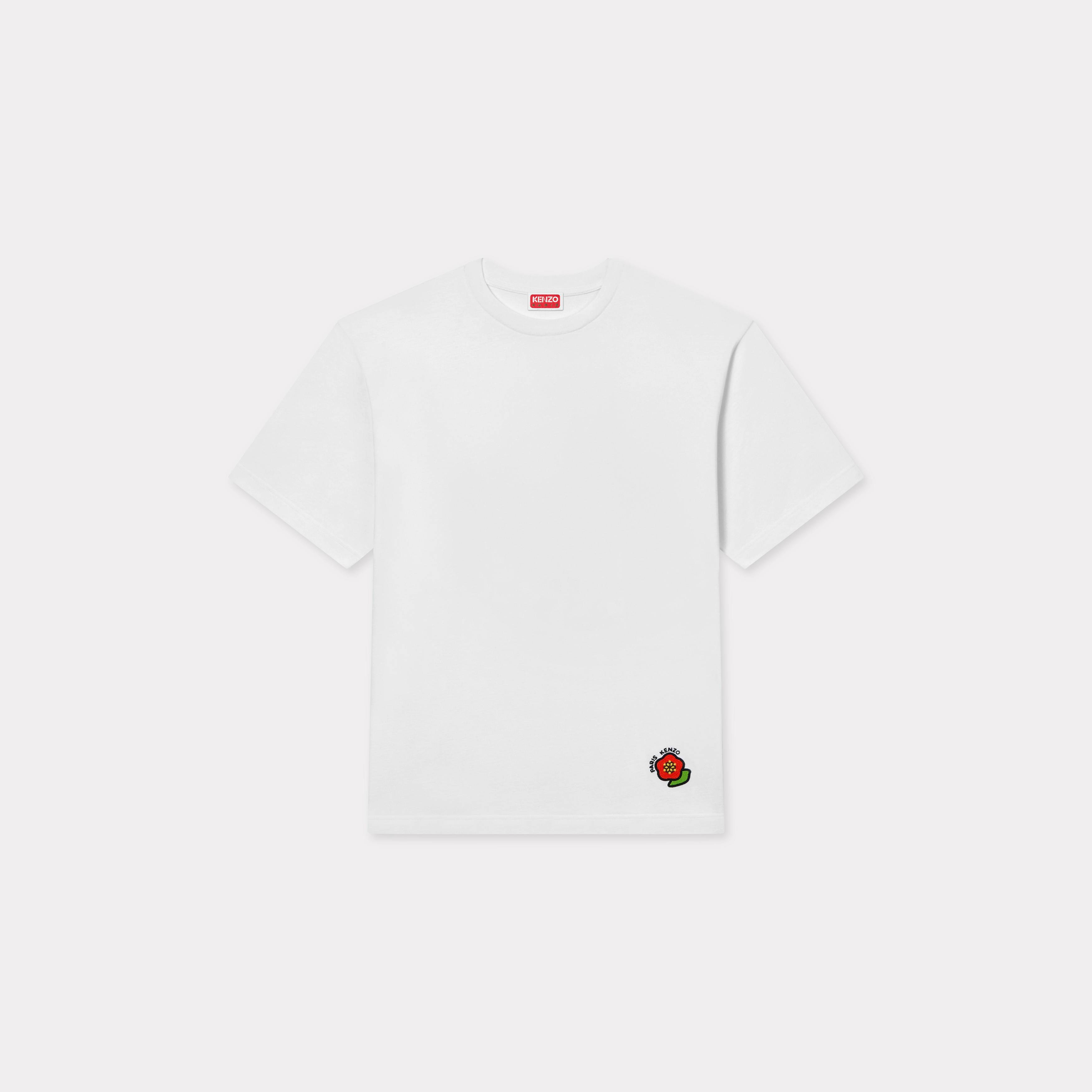 Kenzo 'Kenzo Pop' Embroidered Oversized T-shirt In Cotton Off White - Mens Size S