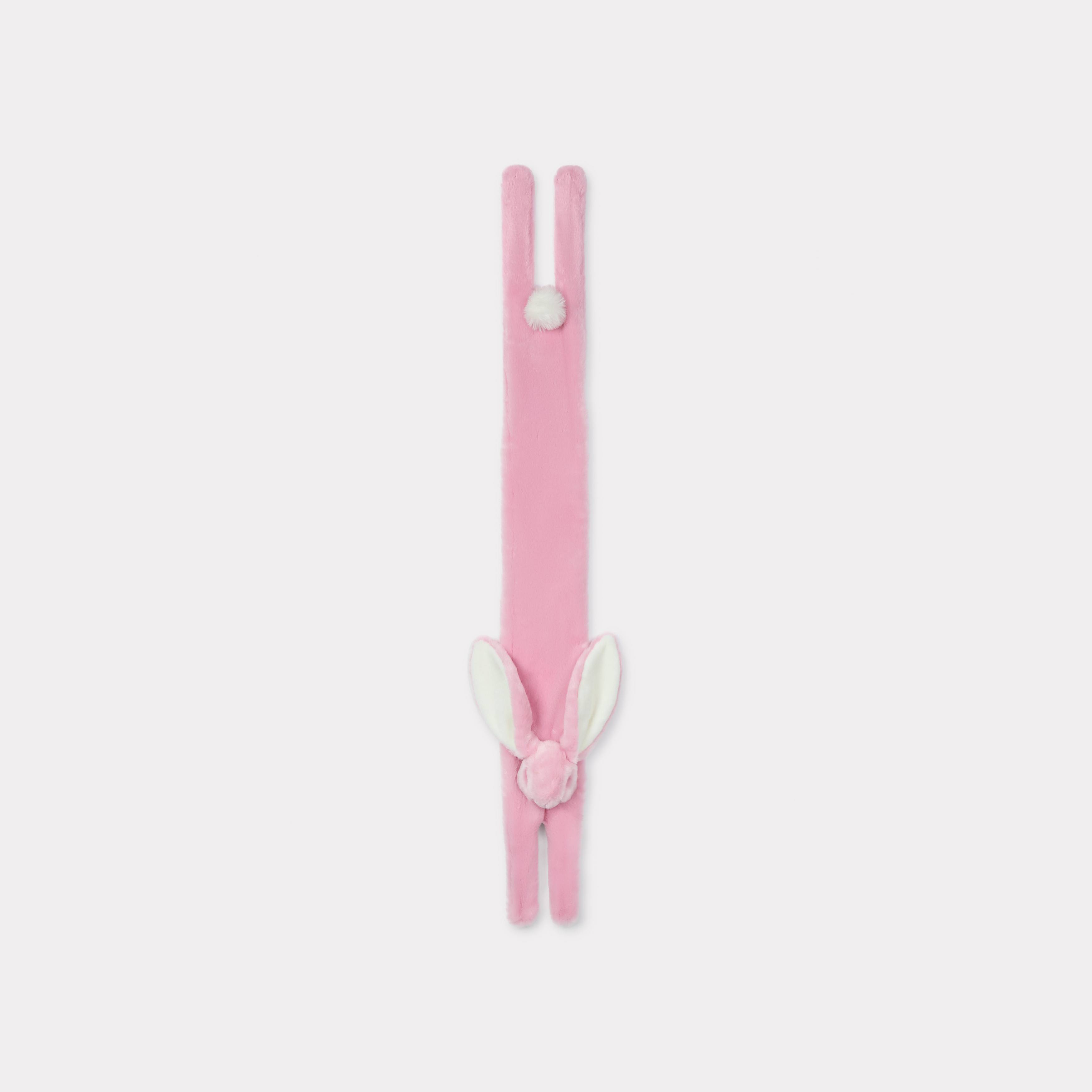 KENZO Bunny Scarf In Fake Fur Flamingo Pink - Womens One Size