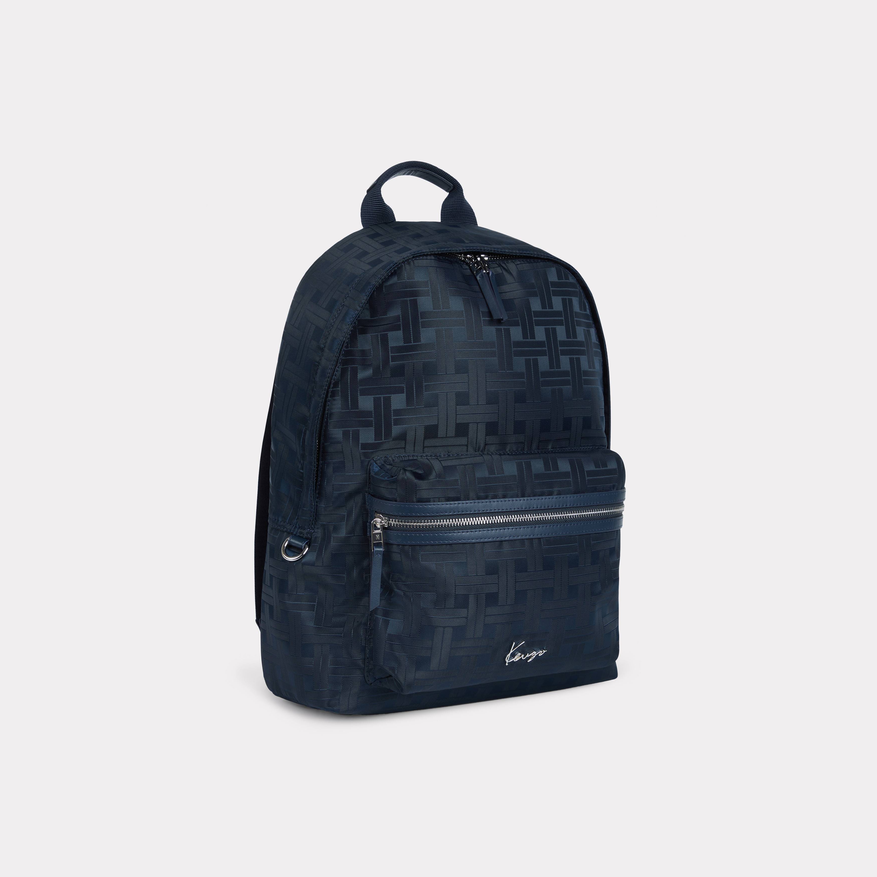 KENZO 'Kenzo Mura' Backpack Blue Black- Mens - One Size