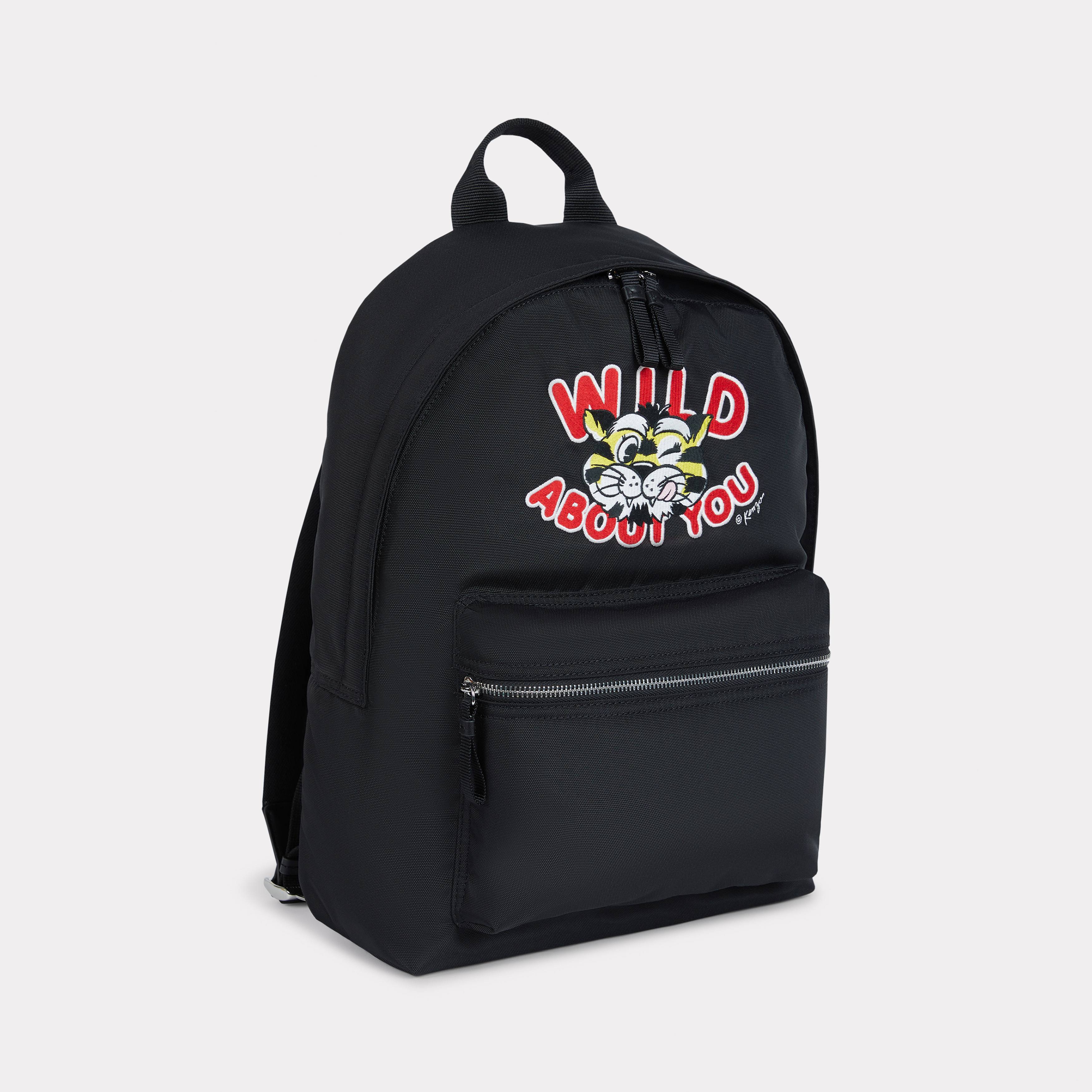 KENZO ' Wild Tiger' Backpack, Man, Black, Nylon