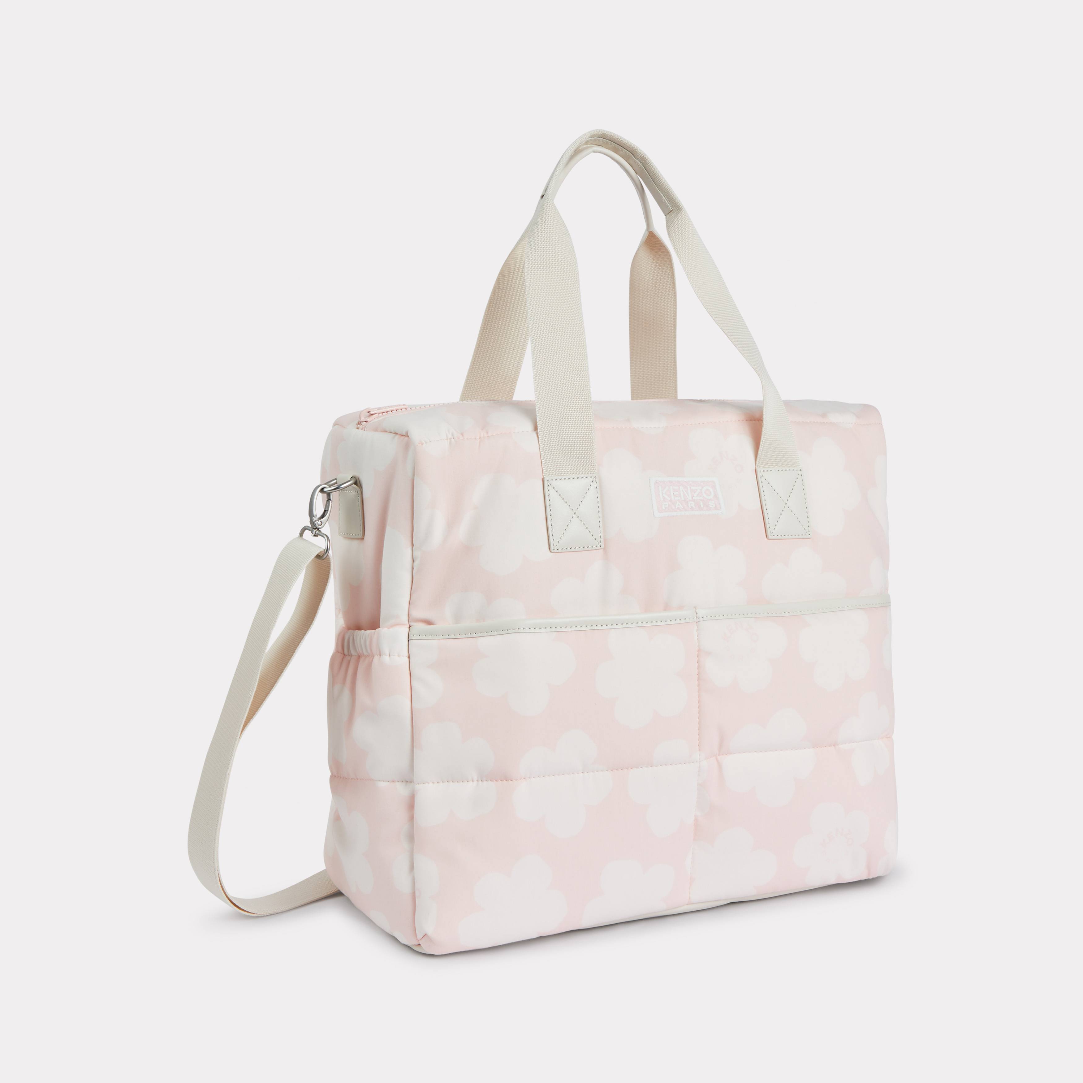 Kenzo Enfants Sac à Langer Matelassé En Popeline Et Cuir Unisexe Rose - Tu