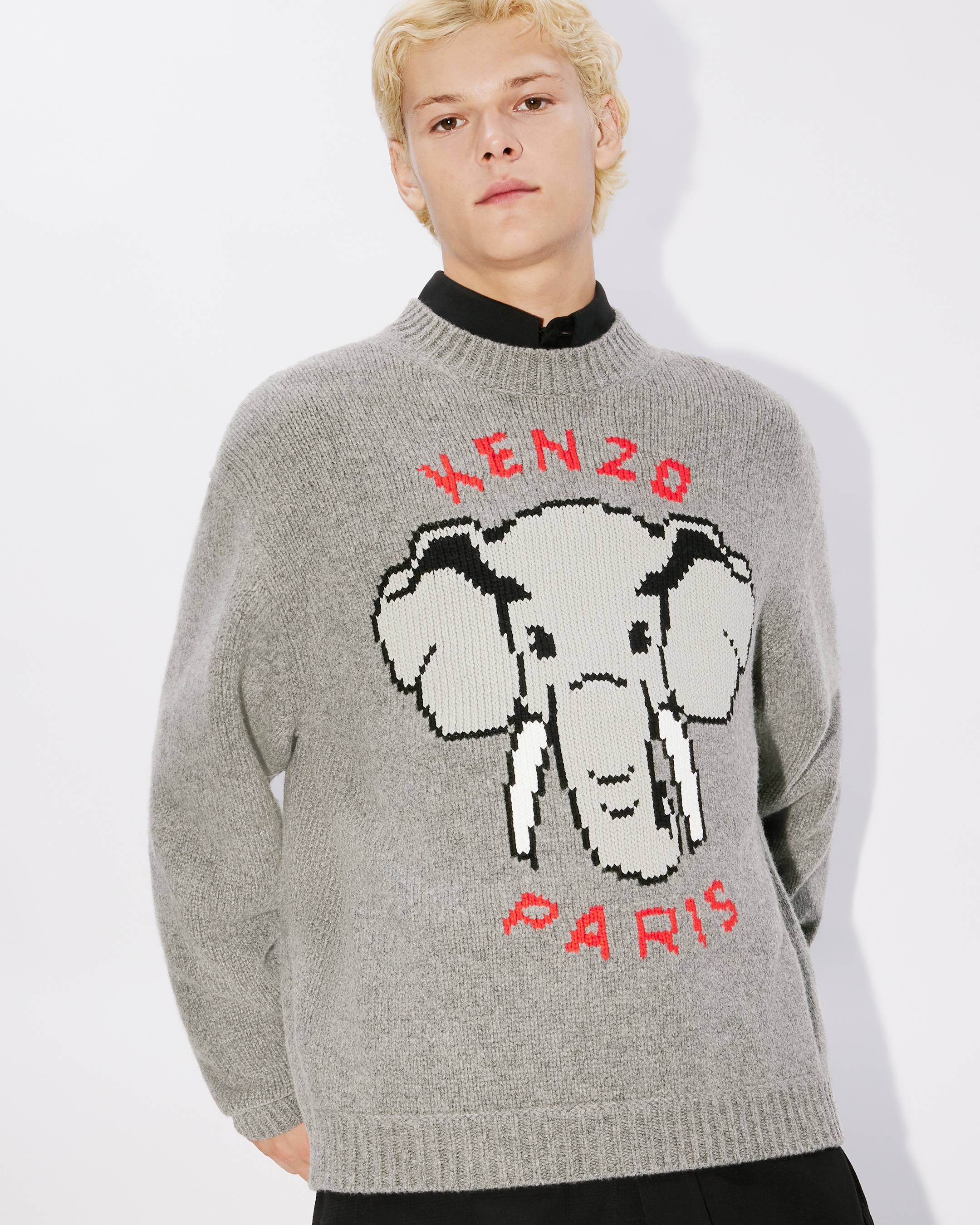KENZO Elephant' embroidered jumper.