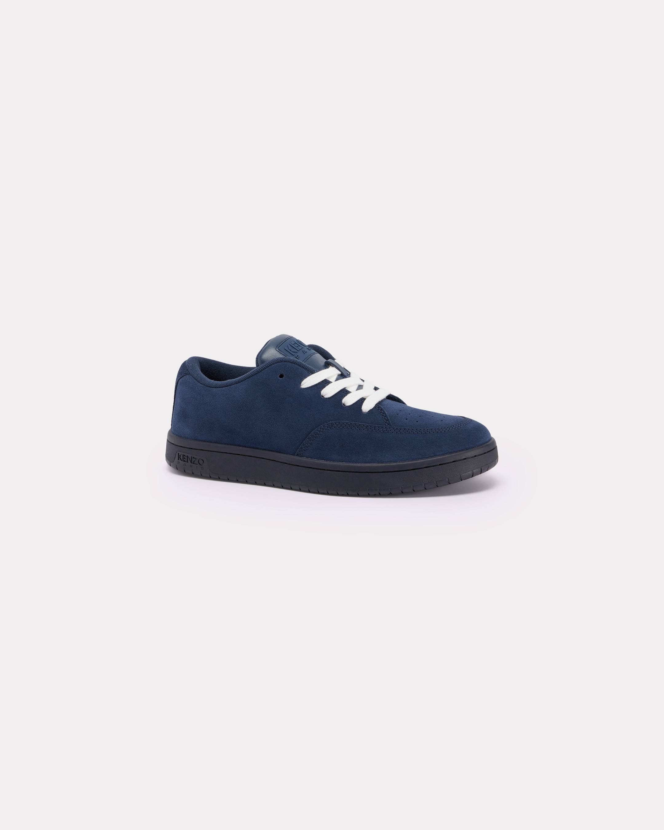 Kenzo Dome Suede Sneakers In Dark Blue