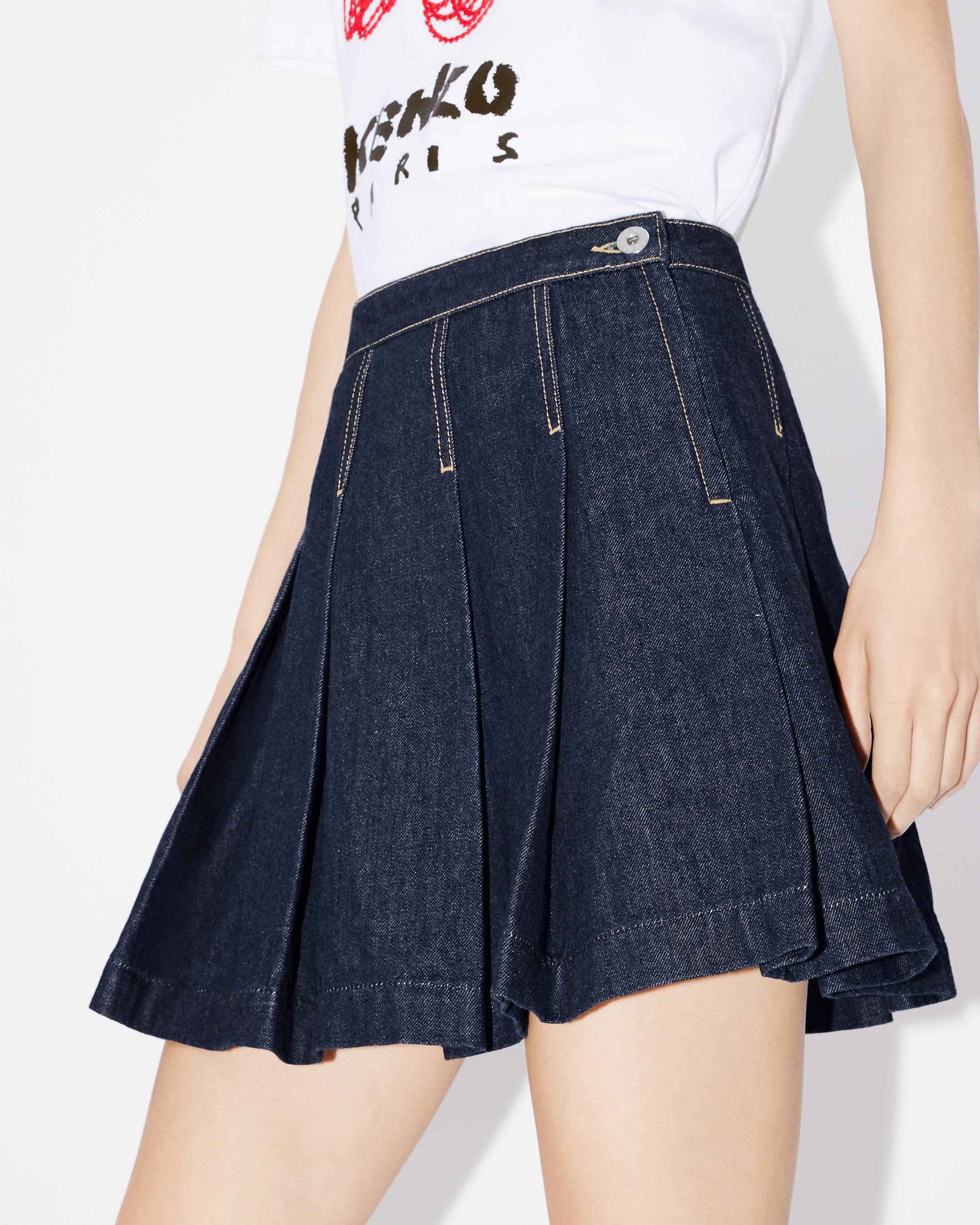 Short skirt in japanese denim | KENZO 