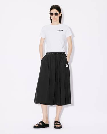 'Boke Flower 2.0' midi skirt in technical cotton