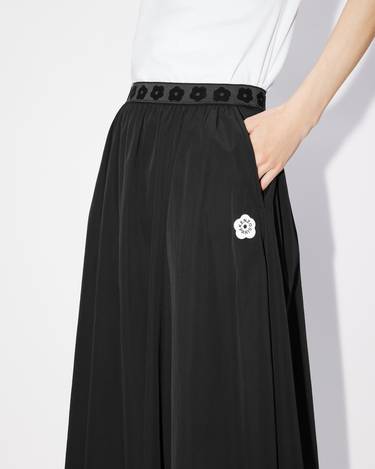 'Boke Flower 2.0' midi skirt in technical cotton