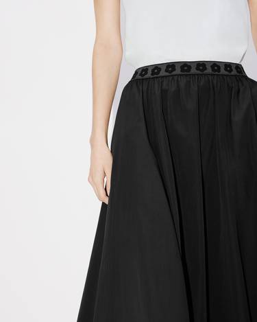 'Boke Flower 2.0' midi skirt in technical cotton