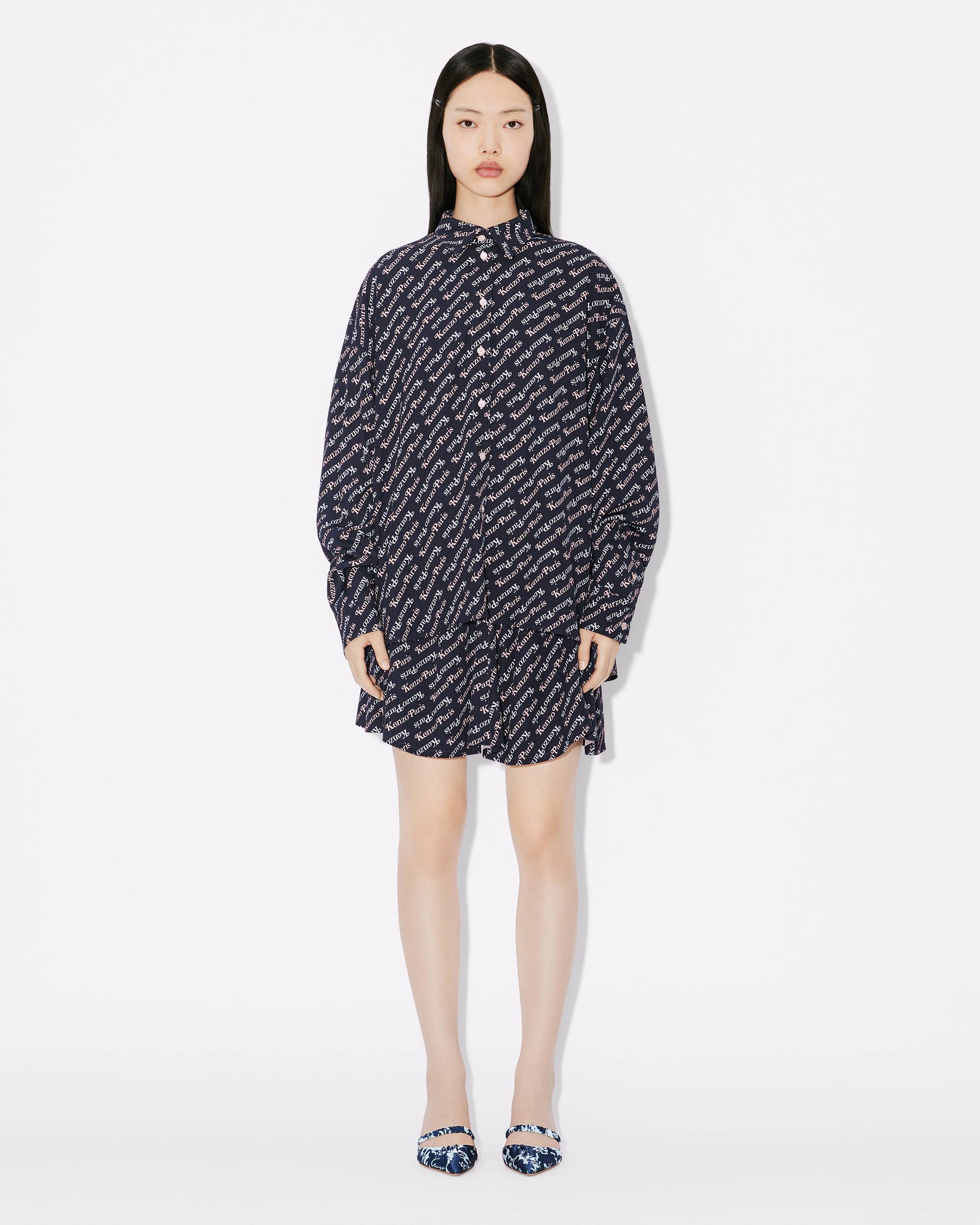 Kenzo Verdy Shirt In Dark Blue
