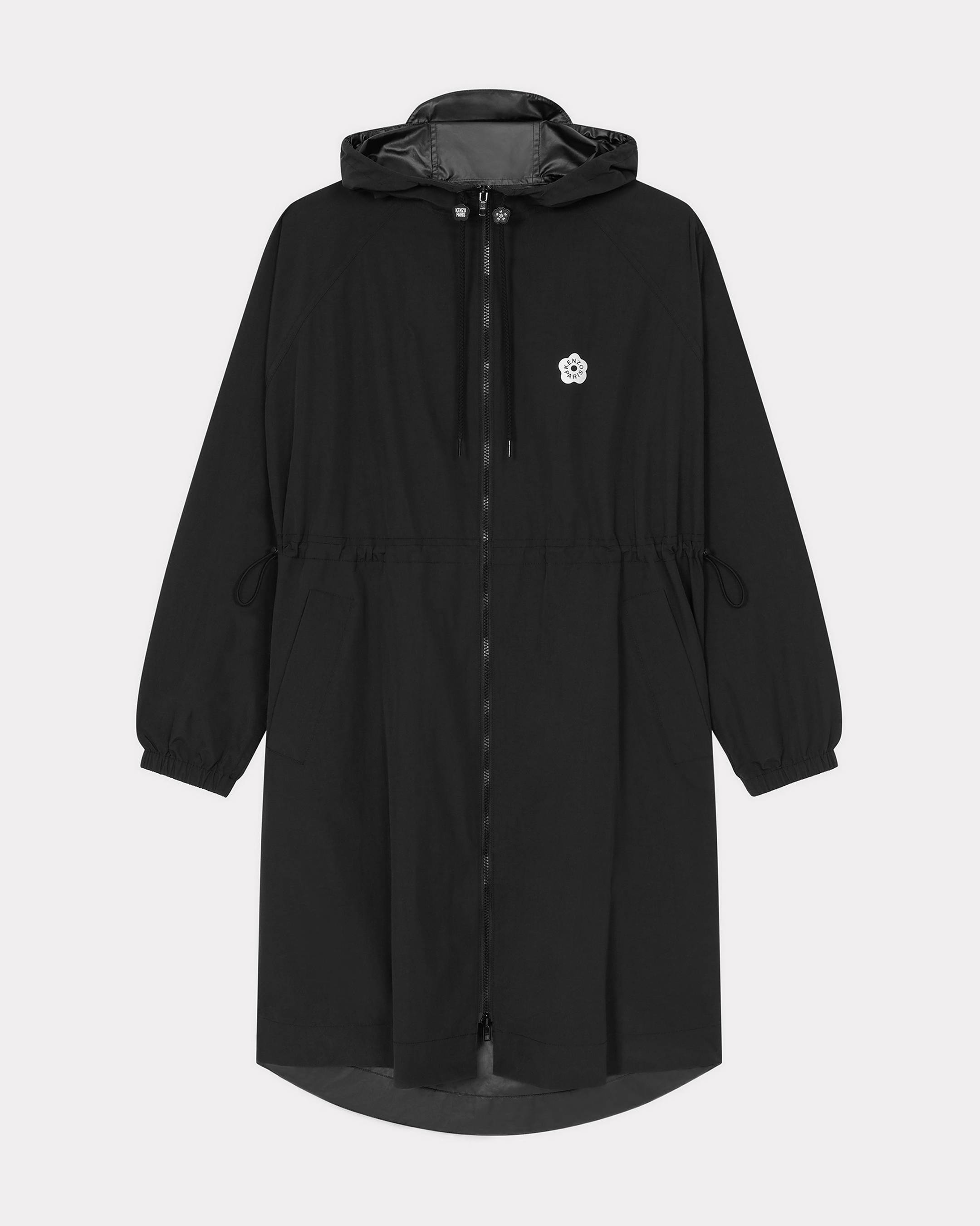 KENZO 'Boke Flower 2.0' Long Windbreaker, Woman, Black, Size Xl, Nylon