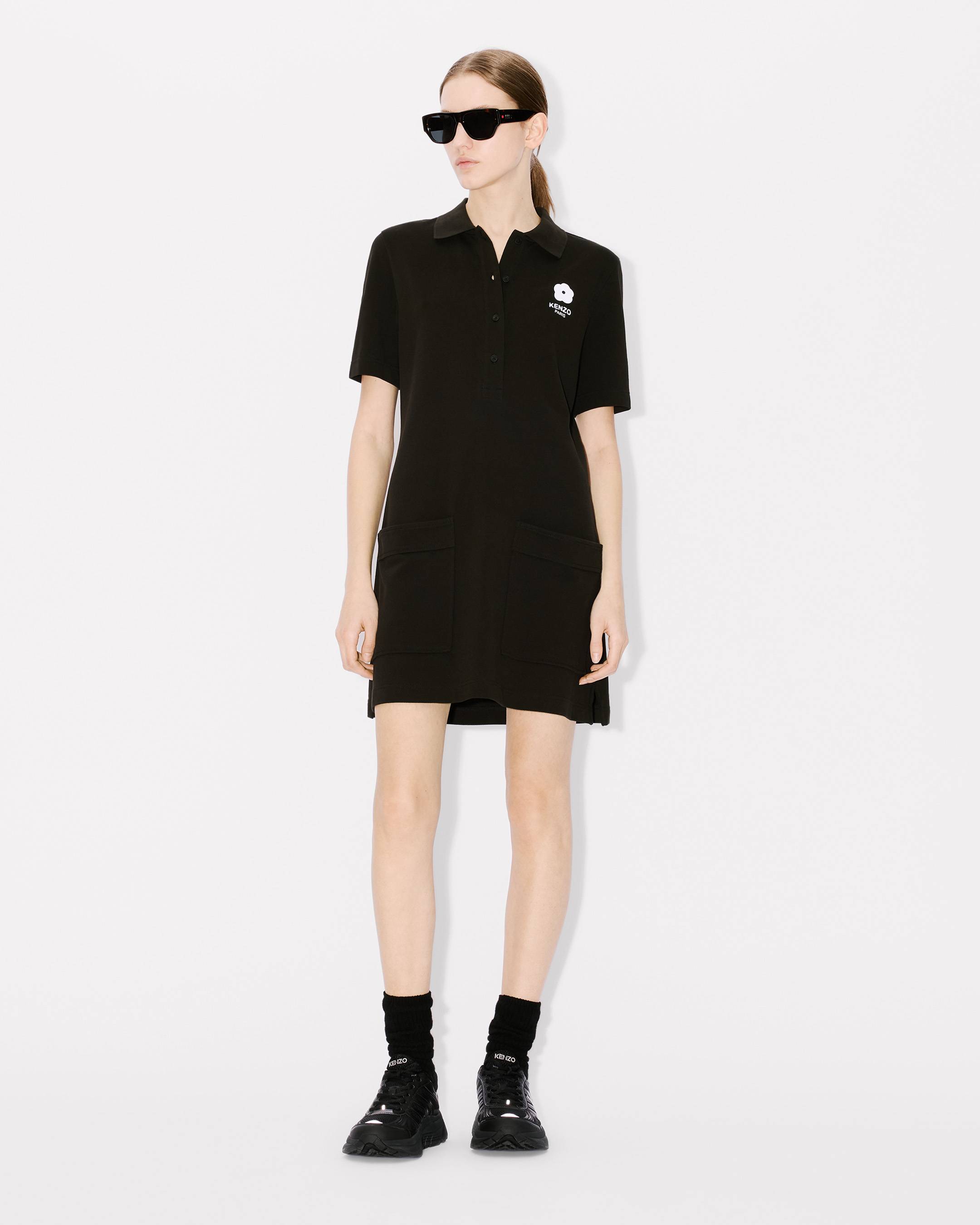 Boke Flower 2.0 embroidered mini polo dress