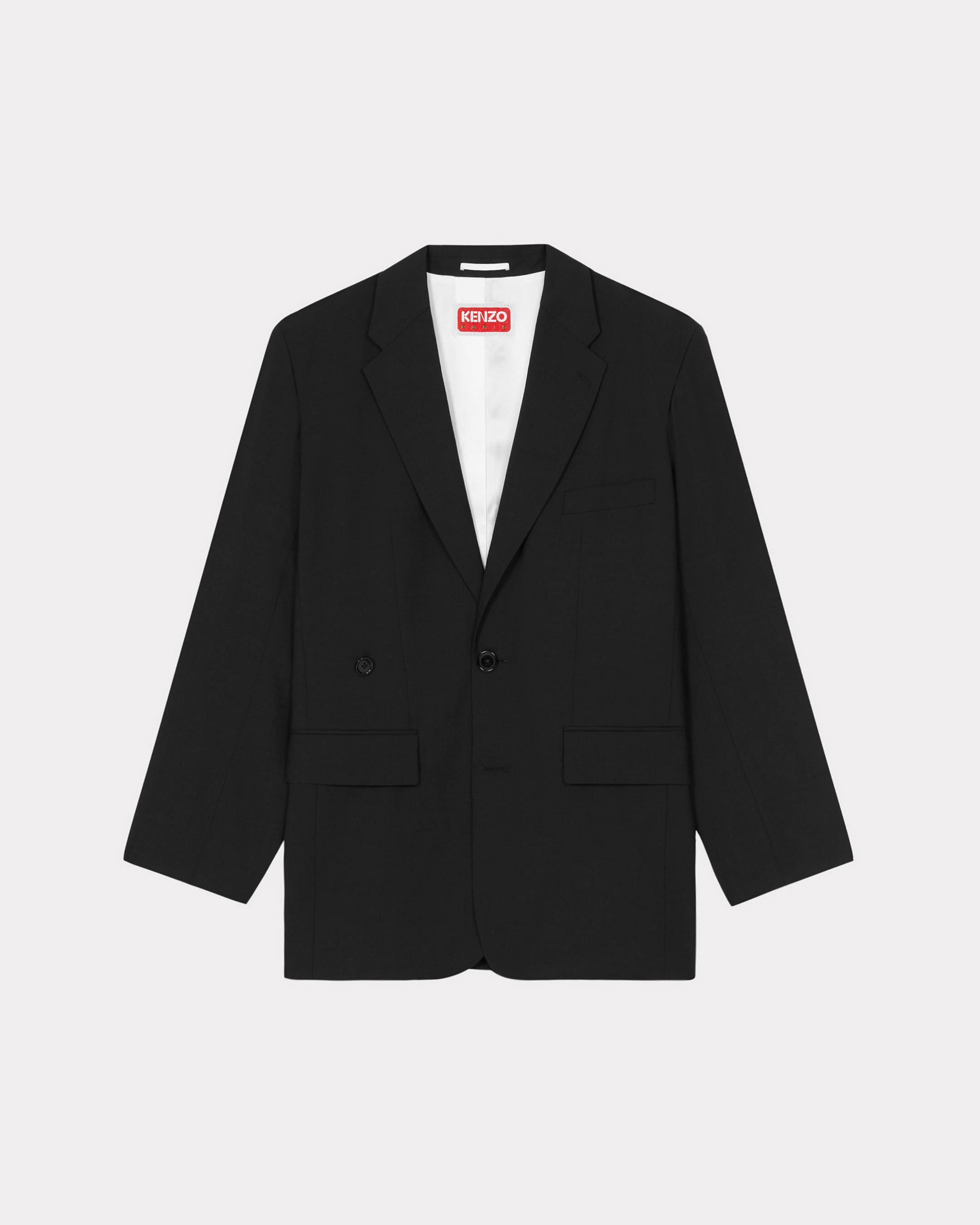 KENZO Oversized Kimono Blazer , Woman, Black, Size 42, Wool