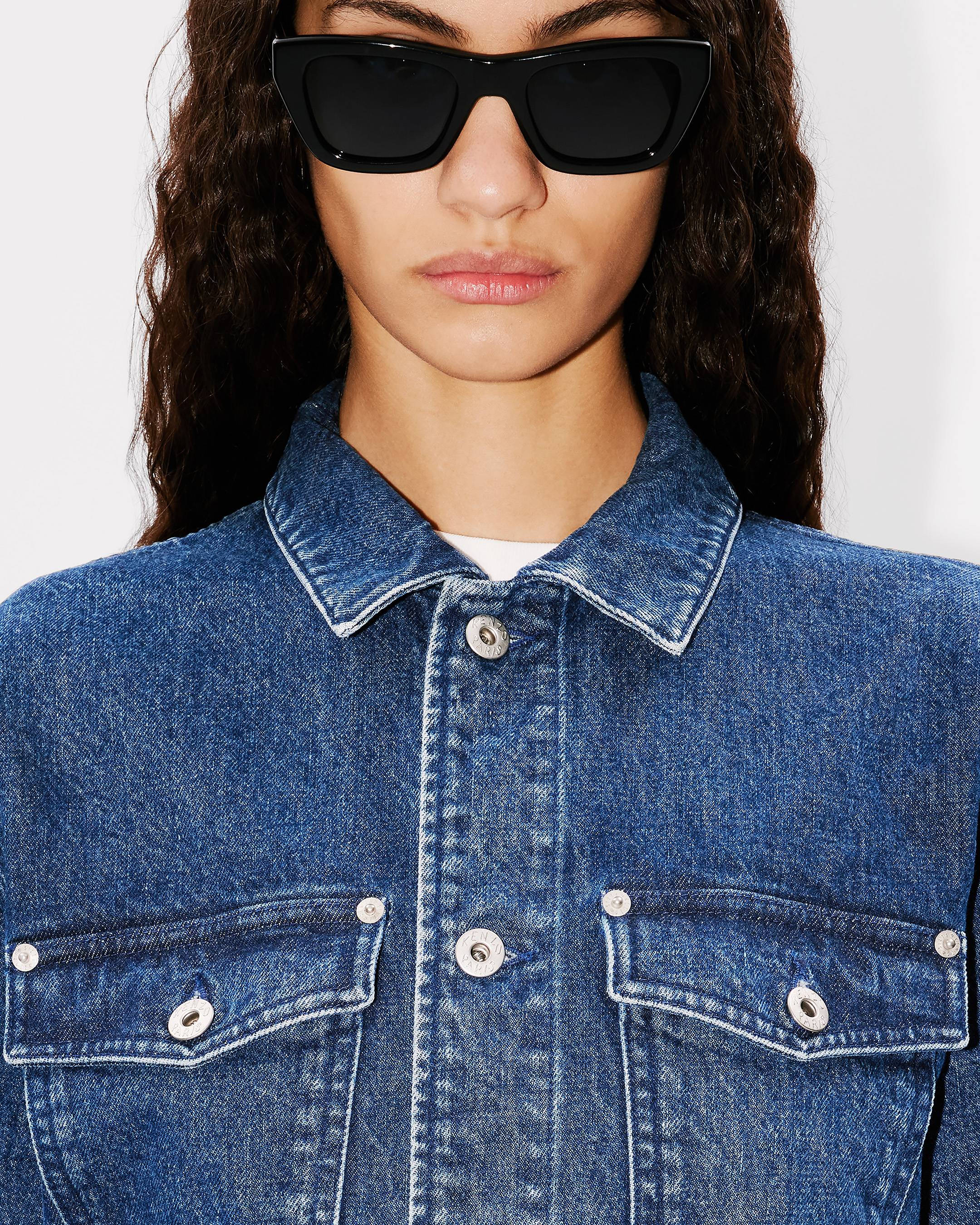 国内発送/KENZO/'Boke Flower' ウール ジャンパー Boke Flower' oversized trucker jacket in japanese denim