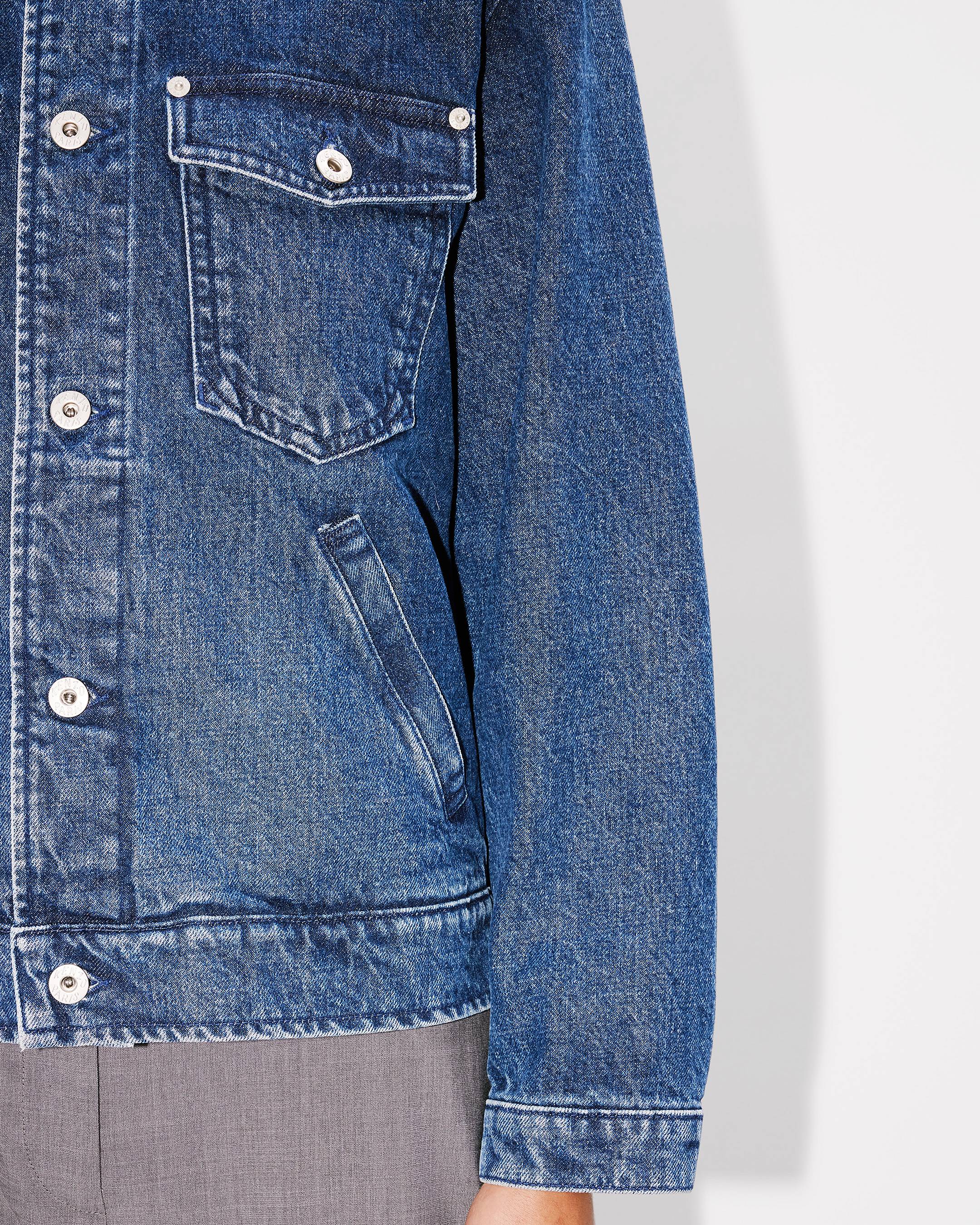 Boke Flower' oversized trucker jacket in japanese denim