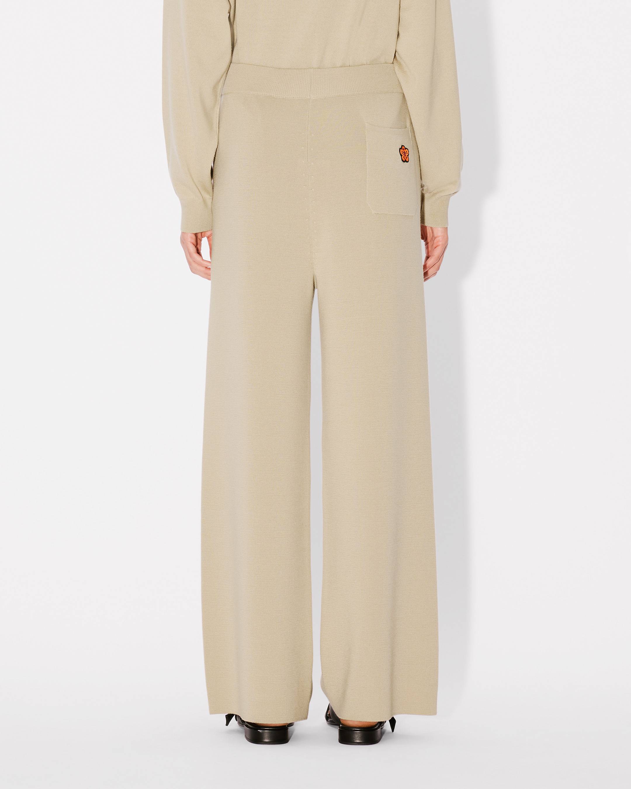 'Boke Flower' embroidered pants in wool