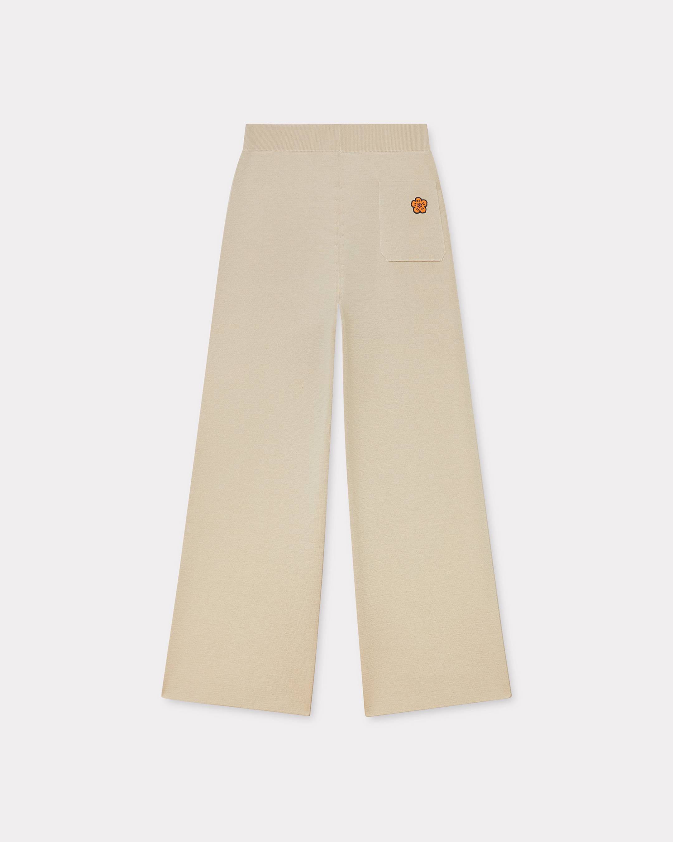 ボトムスその他 KENZO Women Pants FF52PA1009DL11 Beige The Kenzo High Waist Linen-Blend Trousers In Beige Curves