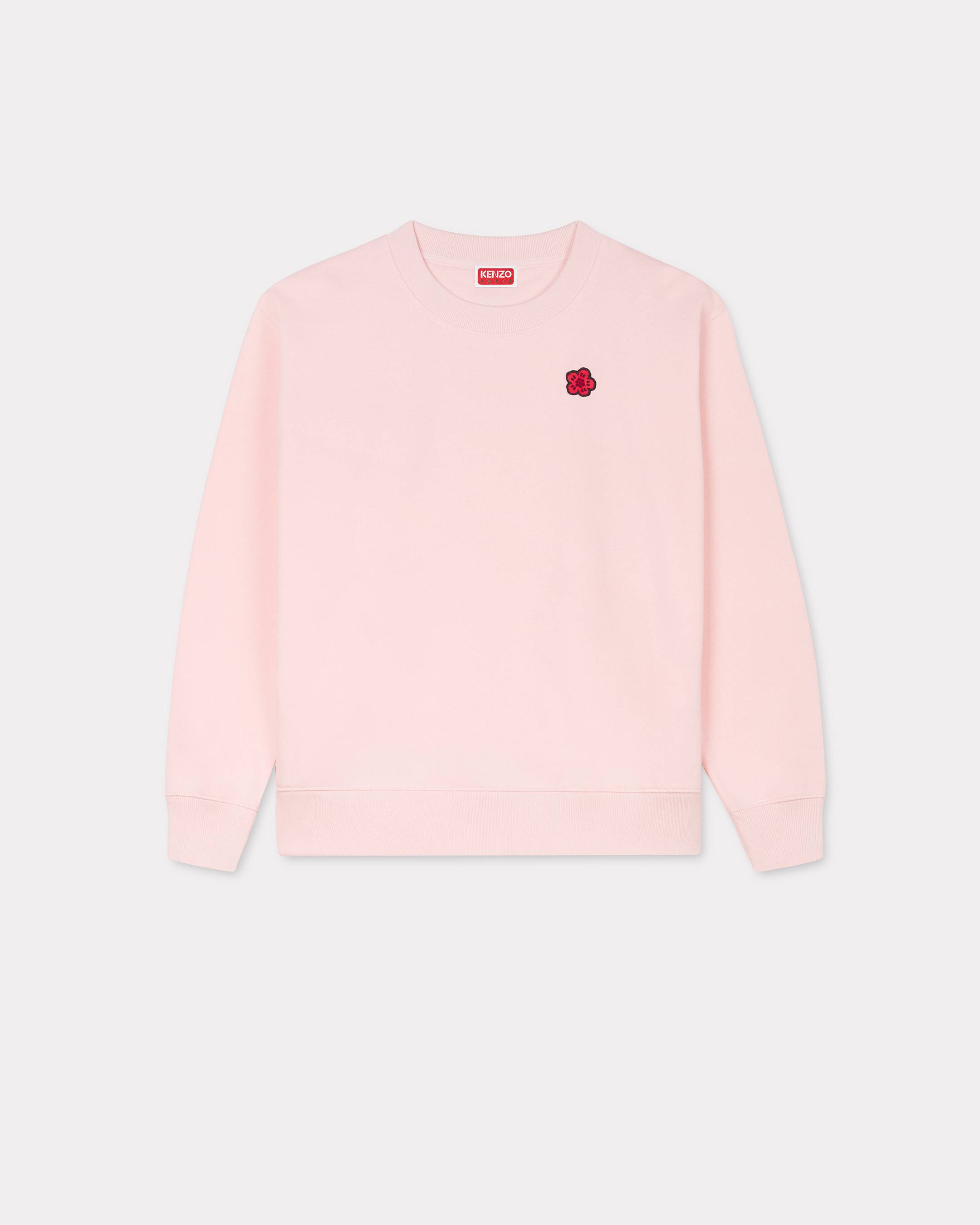 KENZO 'Boke Flower' Embroidered Sweatshirt , Woman, Faded Pink, Size Xs, Cotton