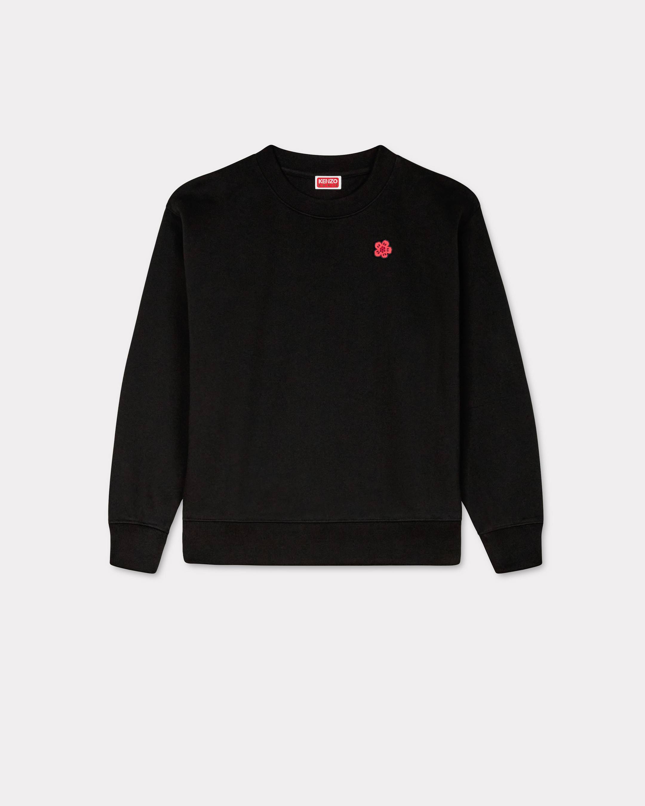 KENZO 'Boke Flower' Embroidered Sweatshirt In Cotton Black - Womens Size M