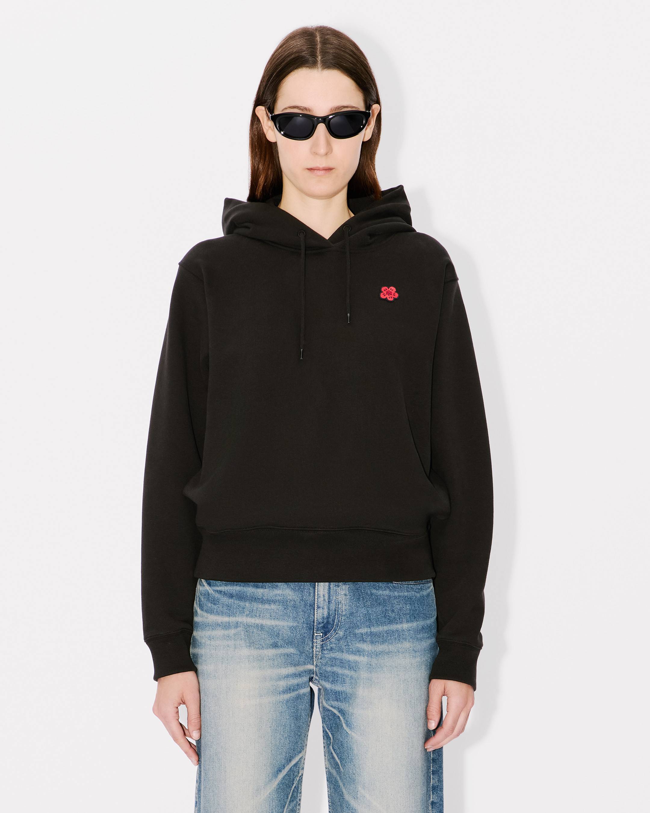 'Boke Flower' embroidered hoodie