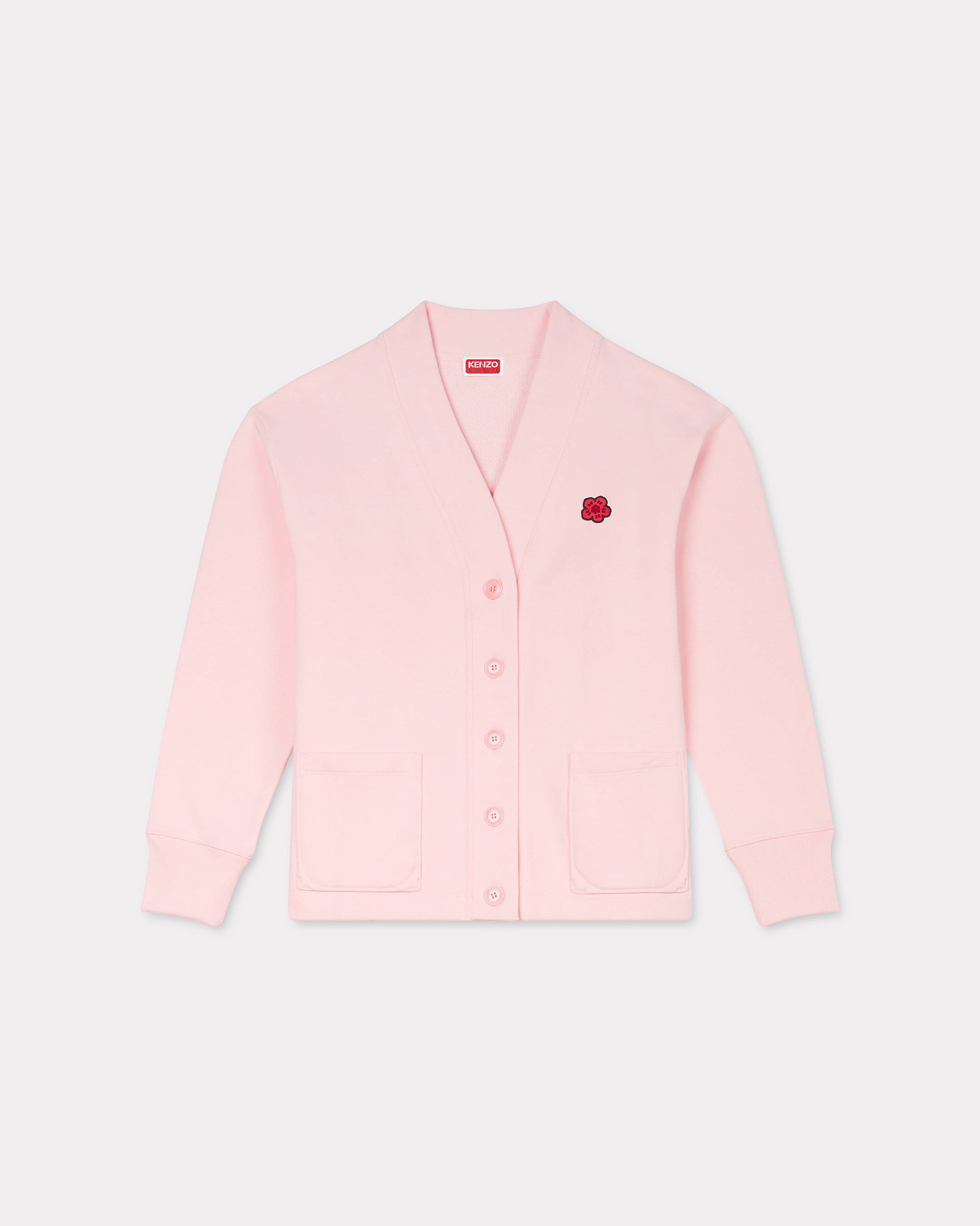 KENZO 'Boke Flower' Embroidered Cardigan, Faded Pink, Womens , Xs