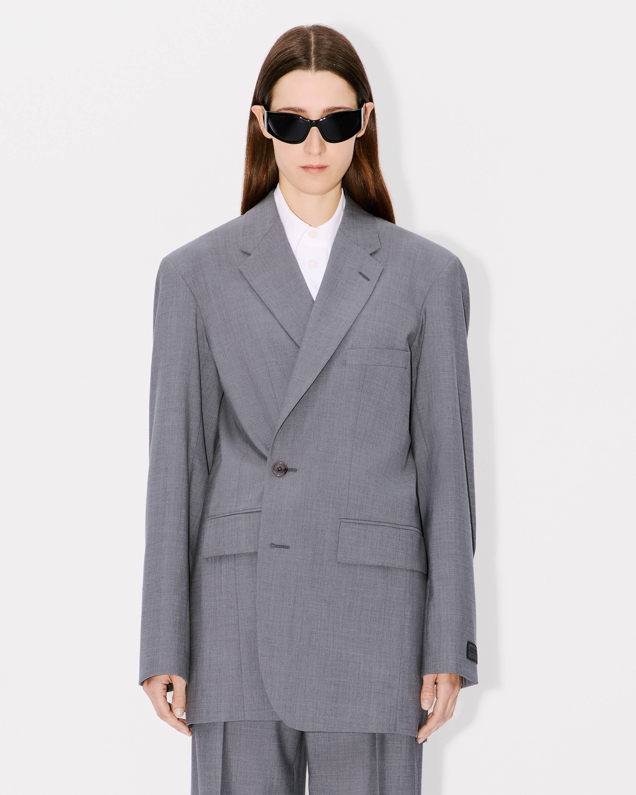 Oversized kimono blazer in virgin wool | Women's | KENZO