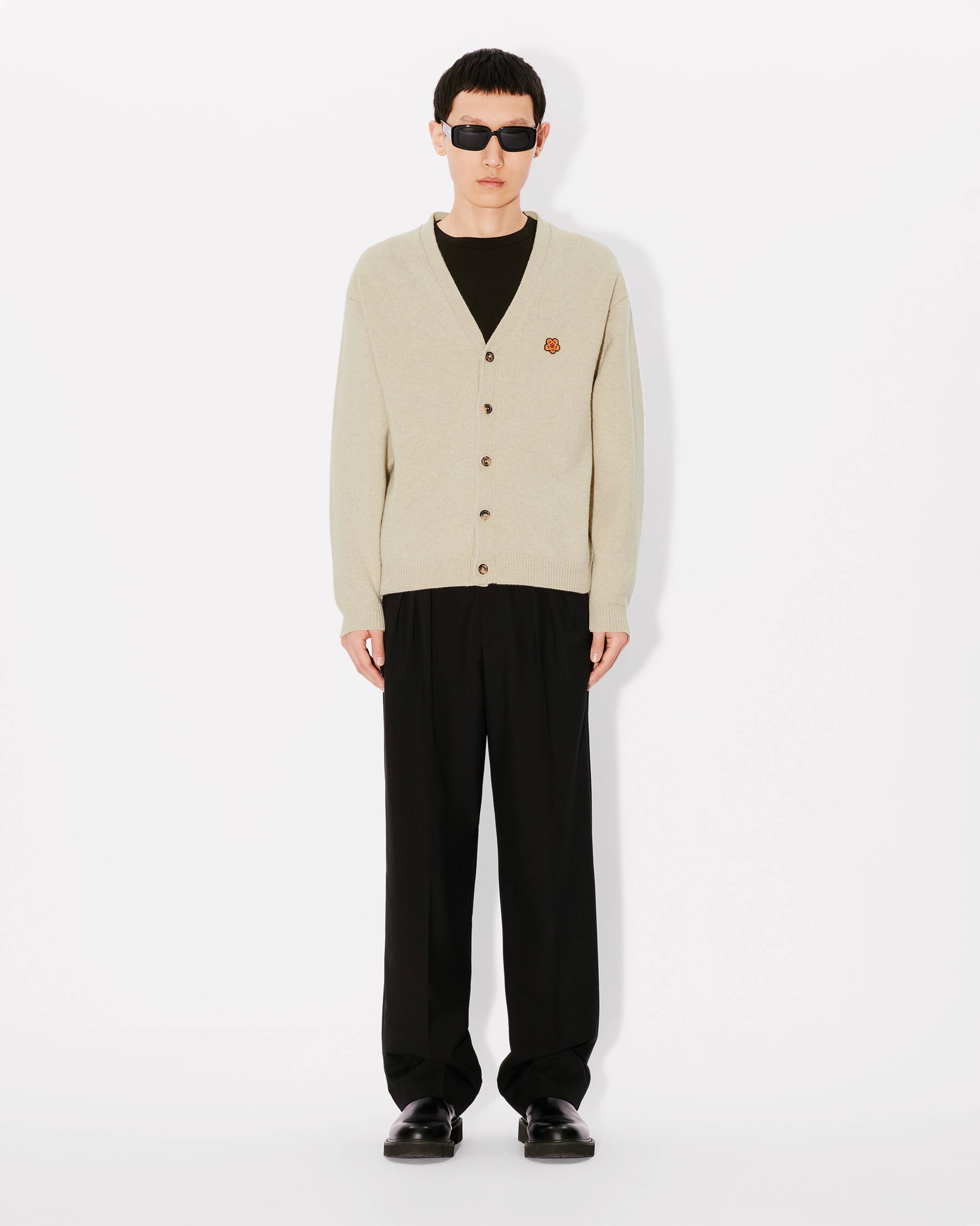 Boke Flower' embroidered cardigan in wool | Men's | KENZO