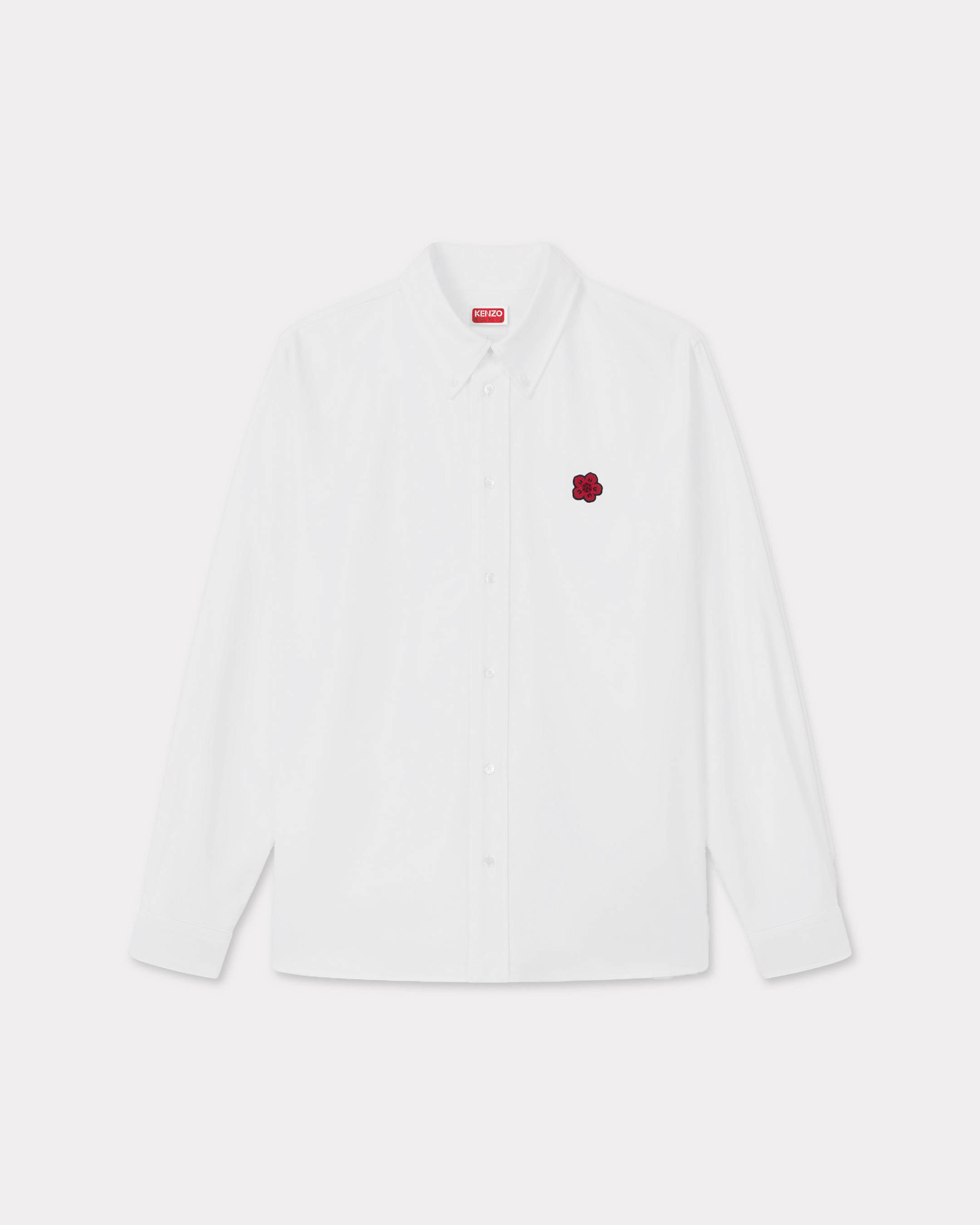 KENZO 'Boke Flower' Embroidered Shirt Poplin, Man, White, Size 41,