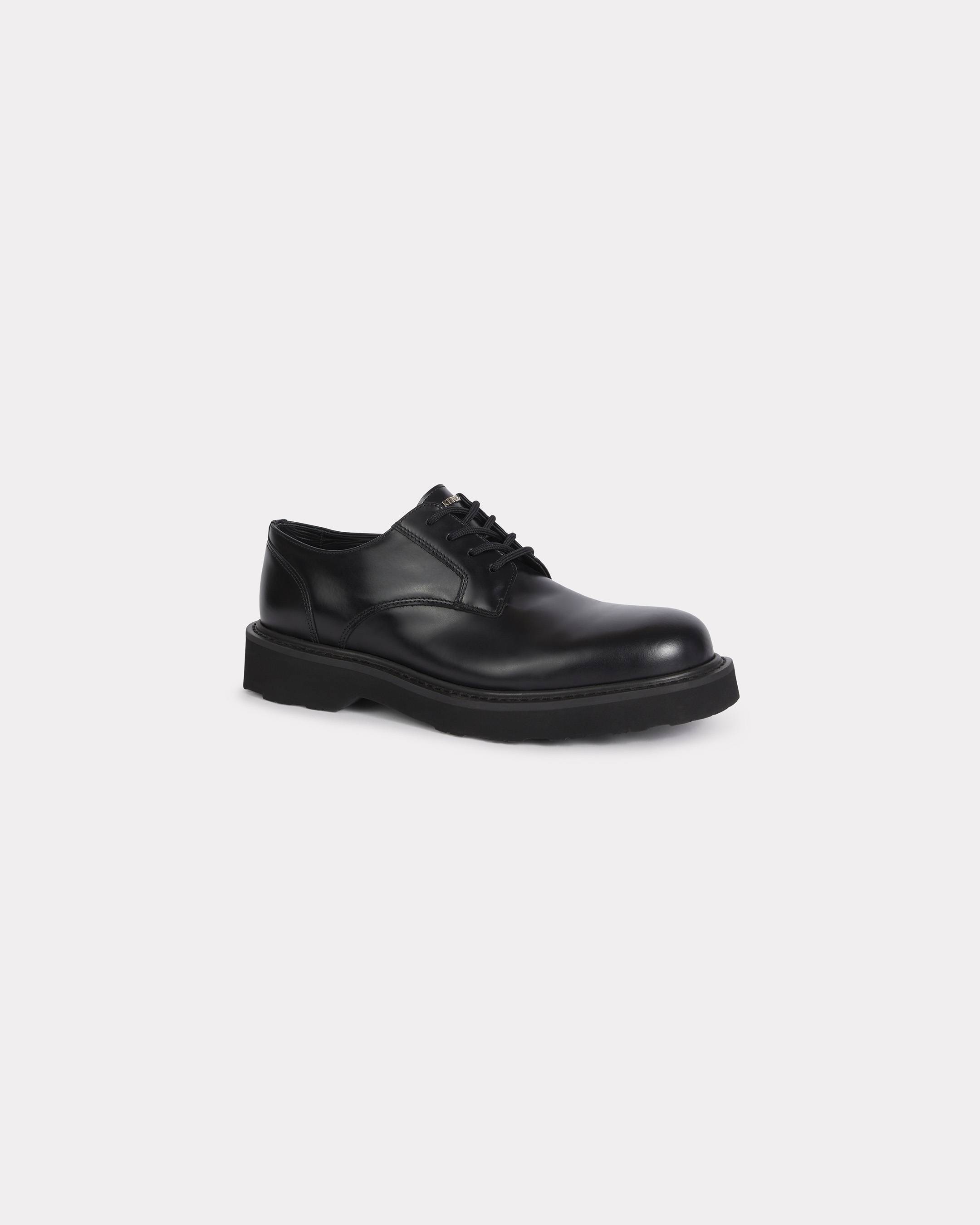 KENZO 'Kenzo Ukio' Leather Derbies Black- Mens - Size 42