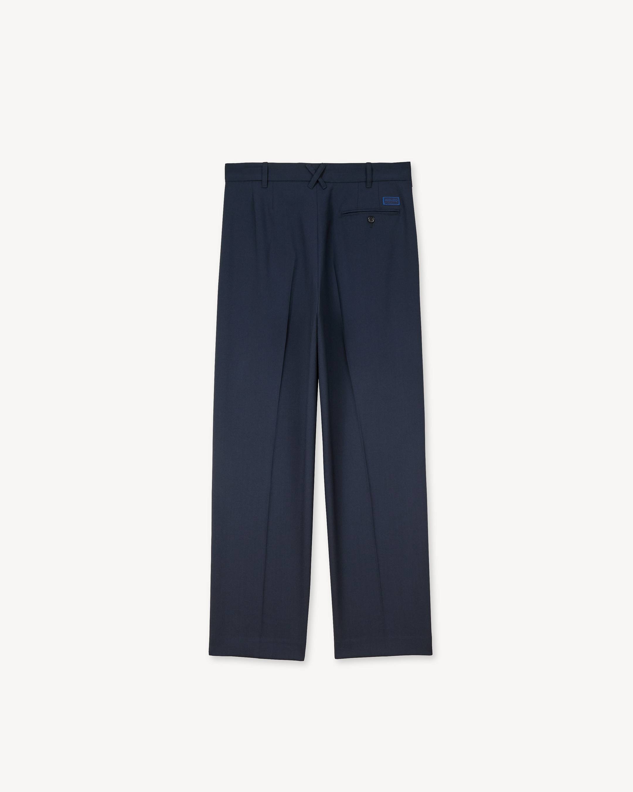 Pleated tailored pants in virgin wool | Men's | KENZO