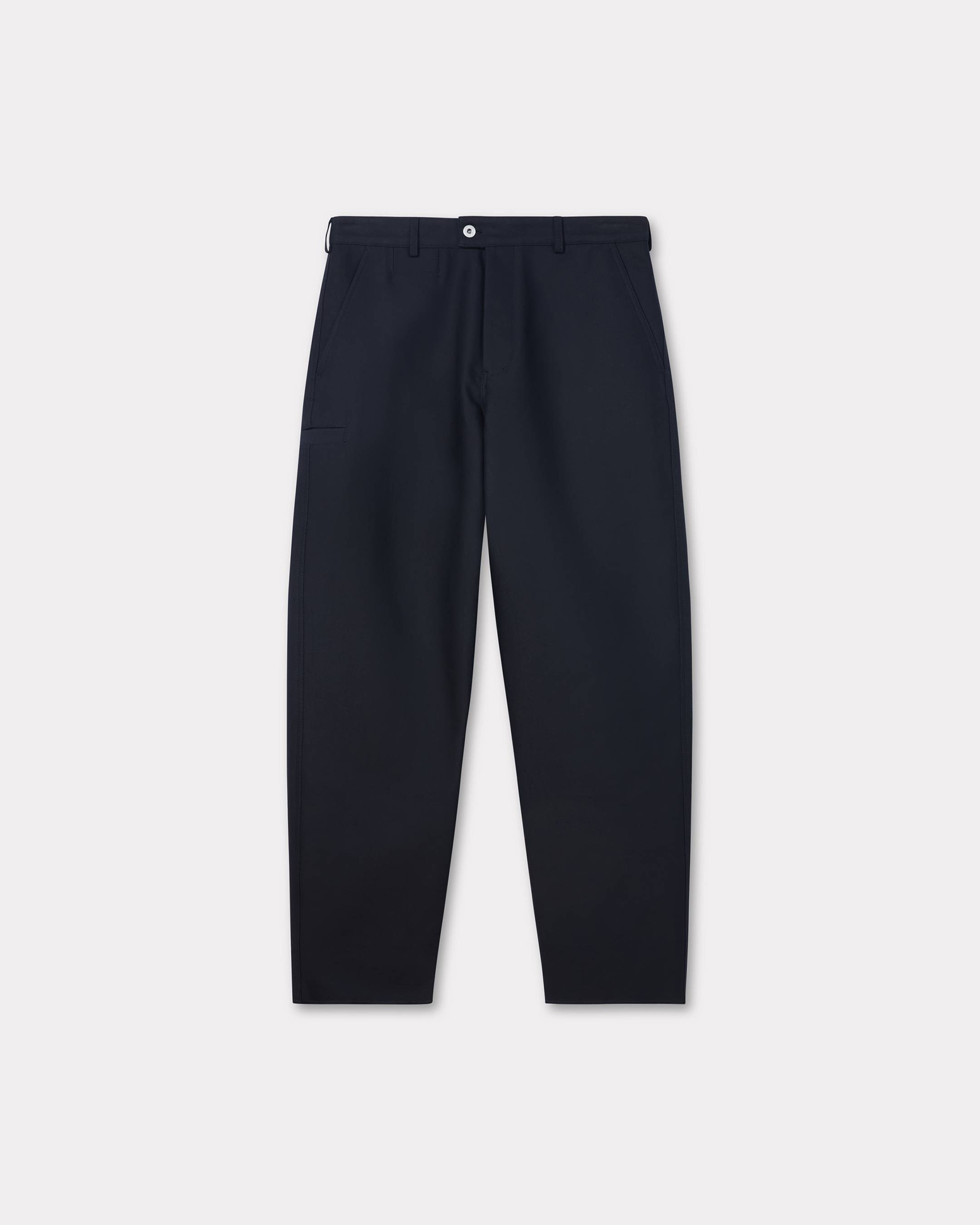 KENZO Tapered Workwear Straight Pants Black Mens - Size 42