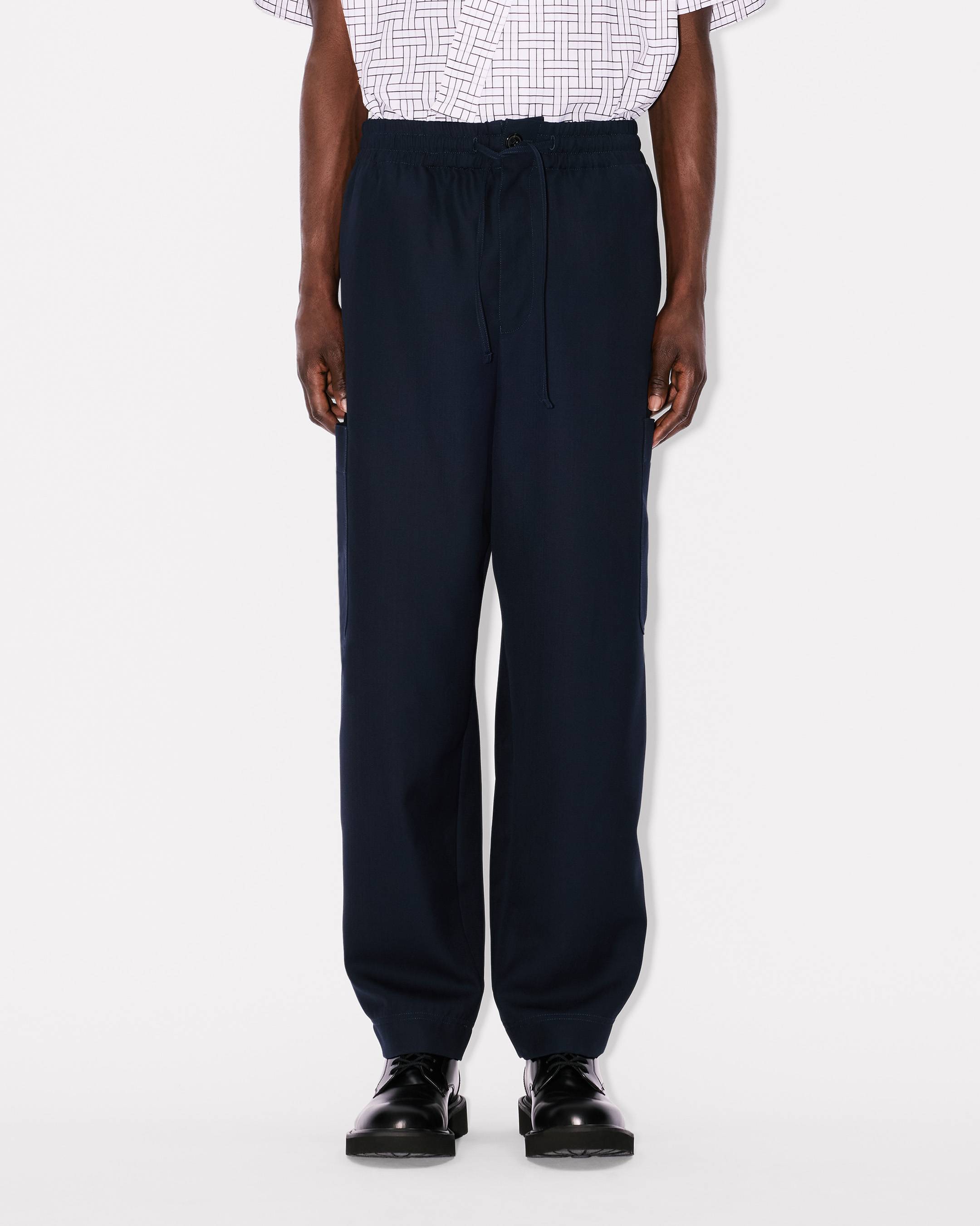 Cargo jogpants in virgin wool