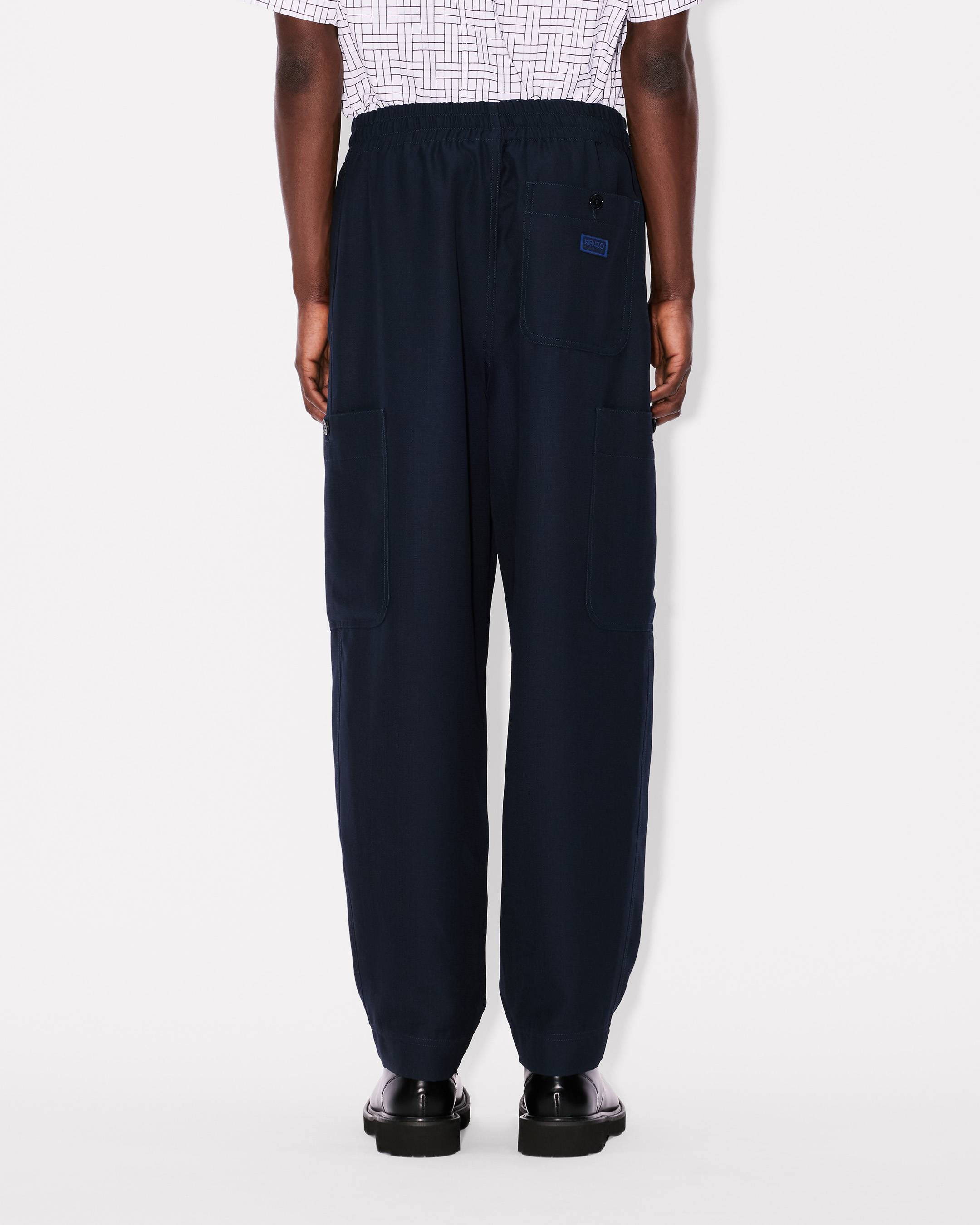 Cargo jogpants in virgin wool