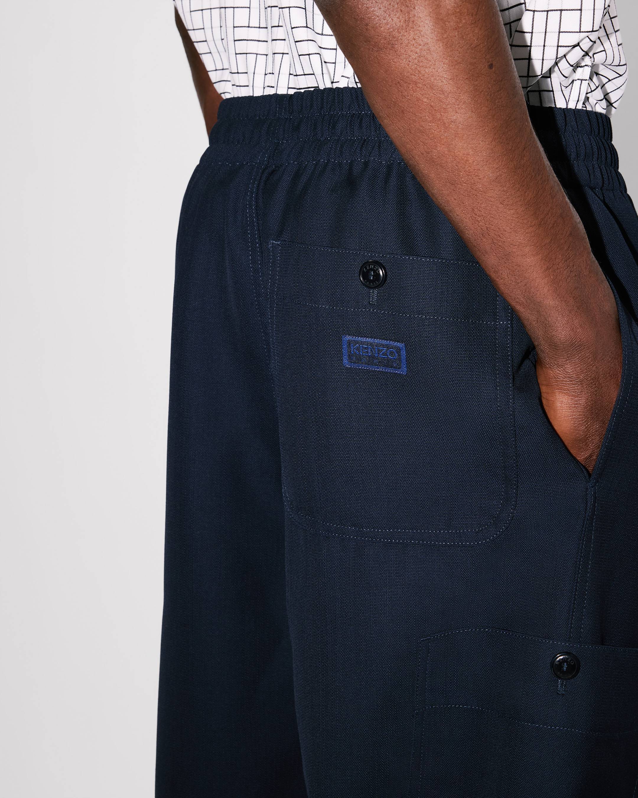 Cargo jogpants in virgin wool
