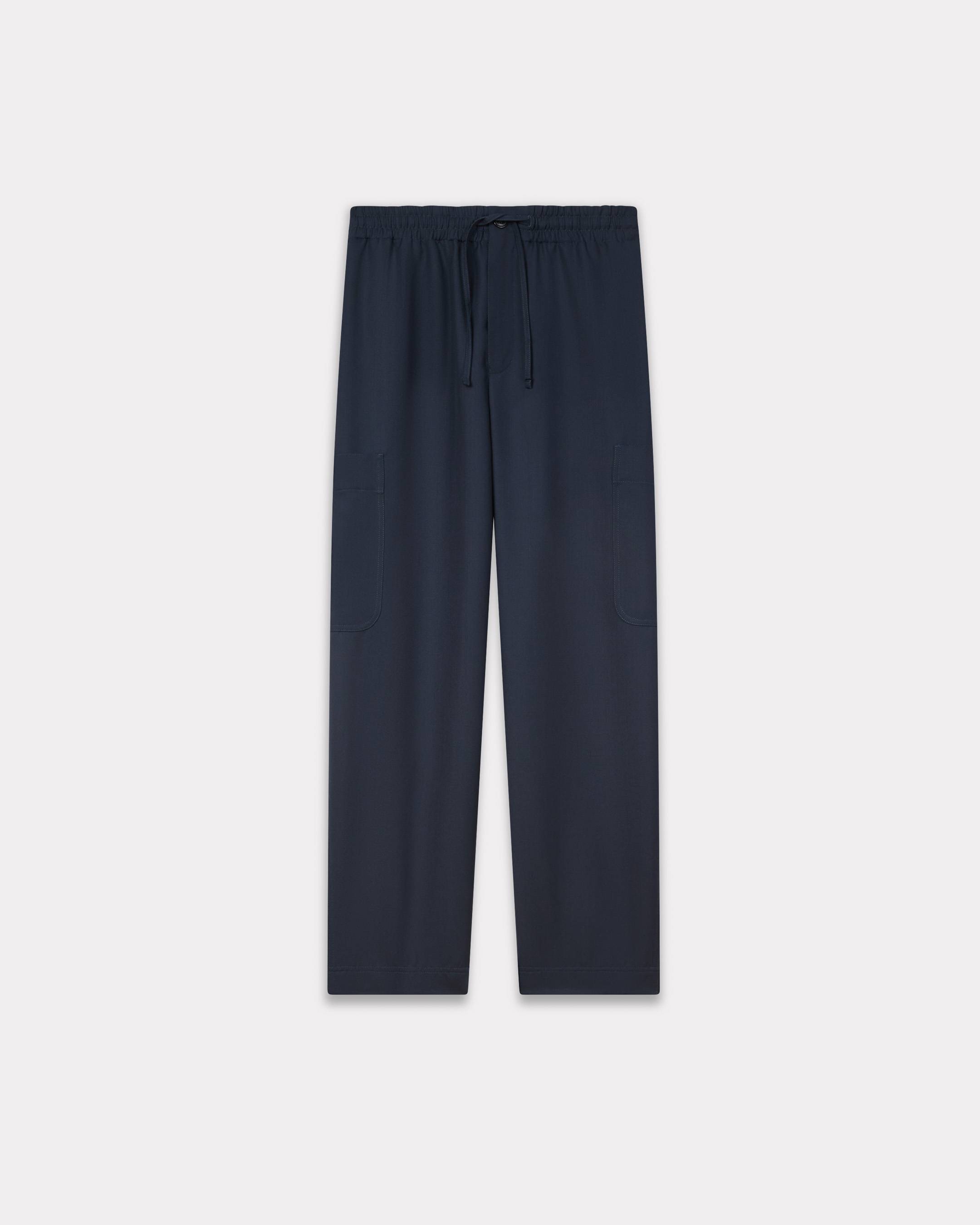 Cargo jogpants in virgin wool