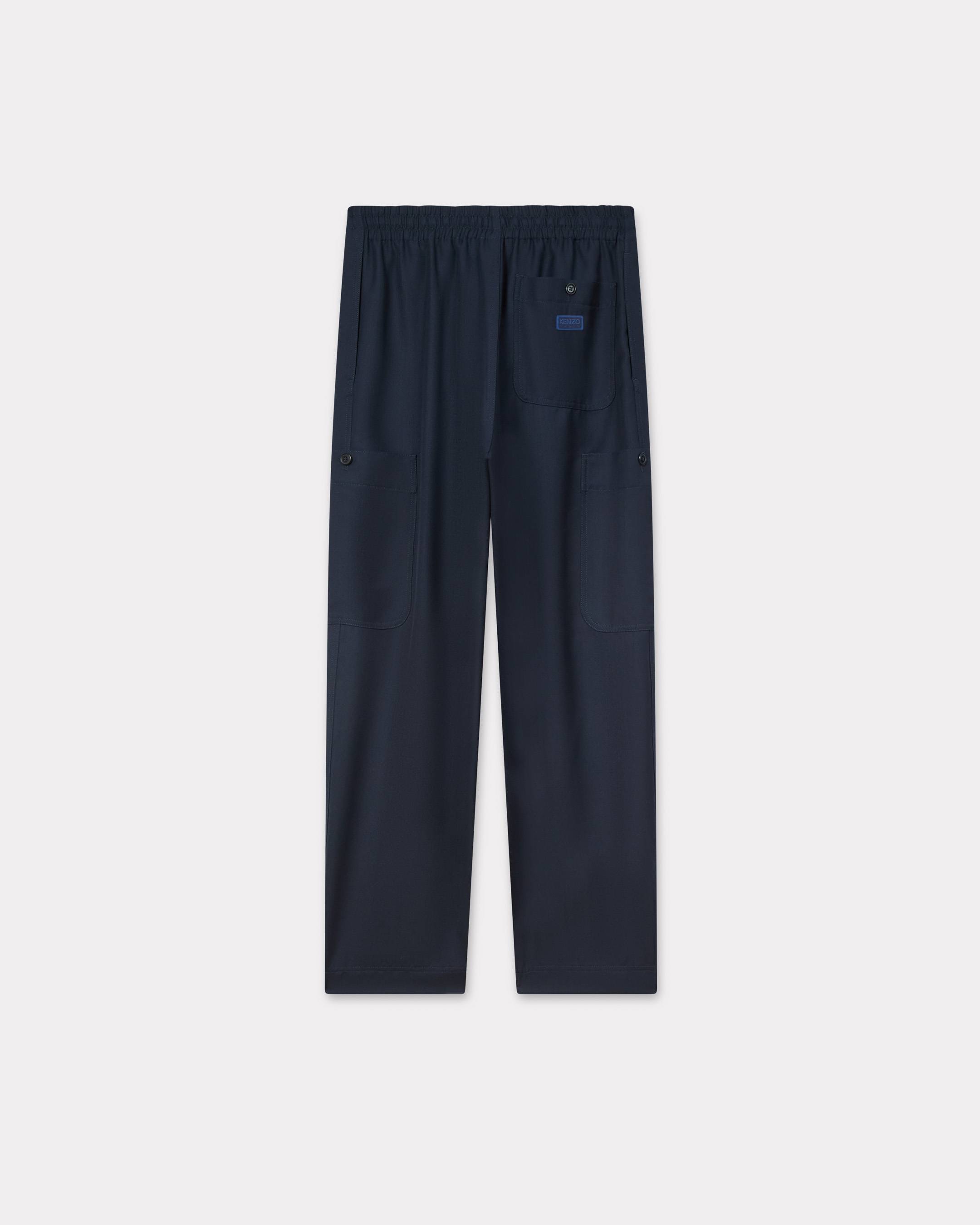 Cargo jogpants in virgin wool
