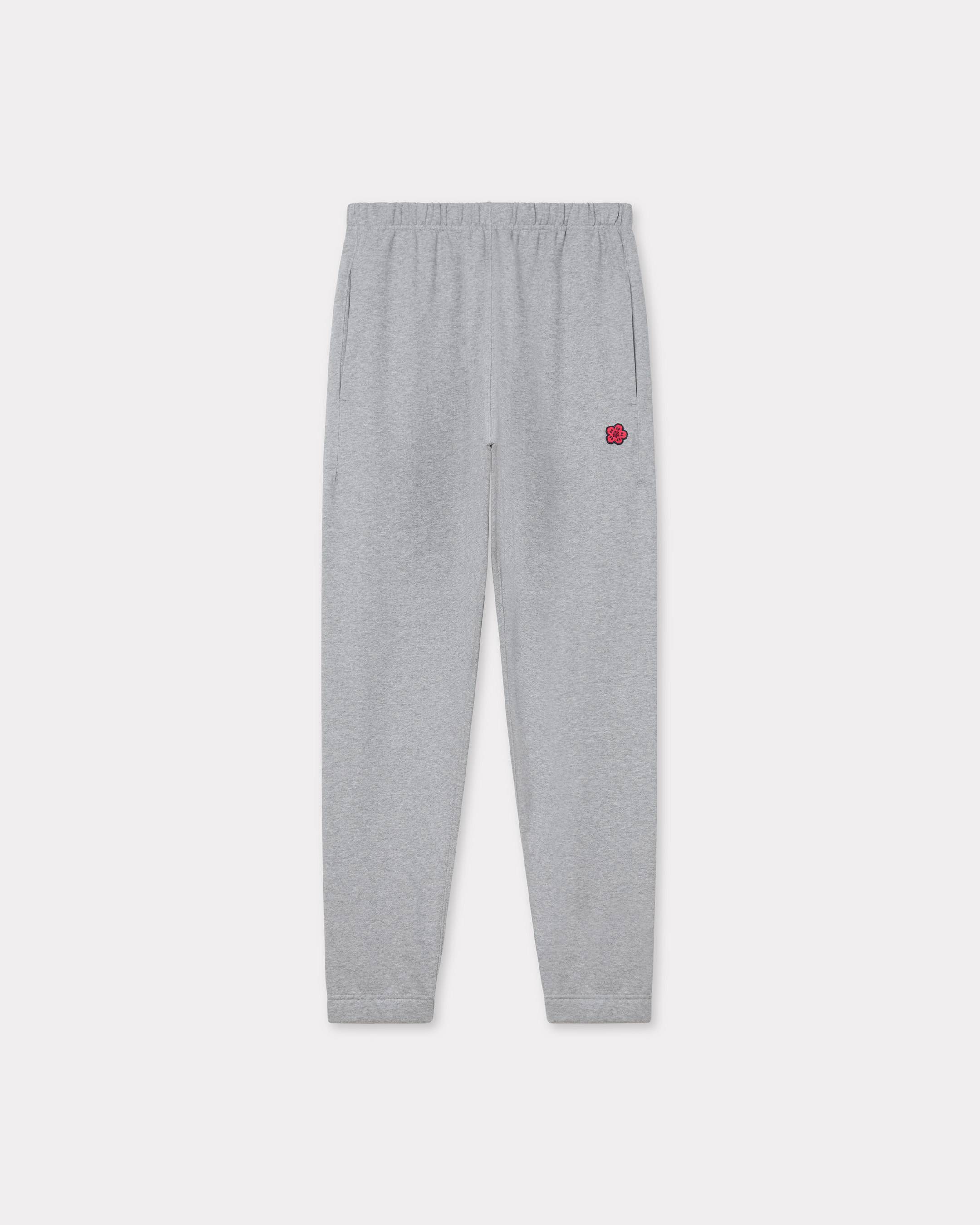 KENZO 'Boke Flower' Embroidered Jogpants, Man, Pearl Gray, Size Xs, Cotton