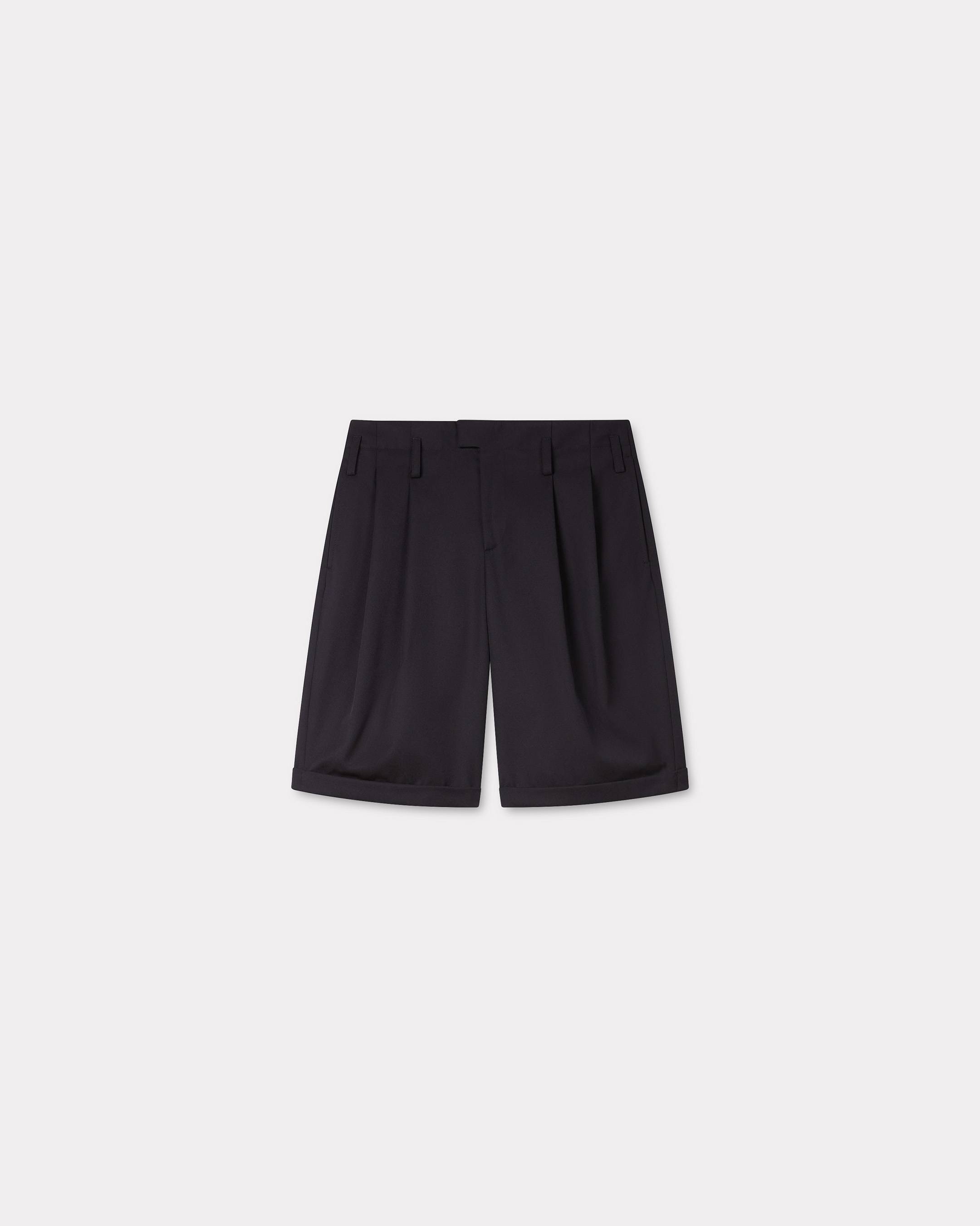 KENZO School Boy Shorts, Man, Black, Size 36, Polyester/wool
