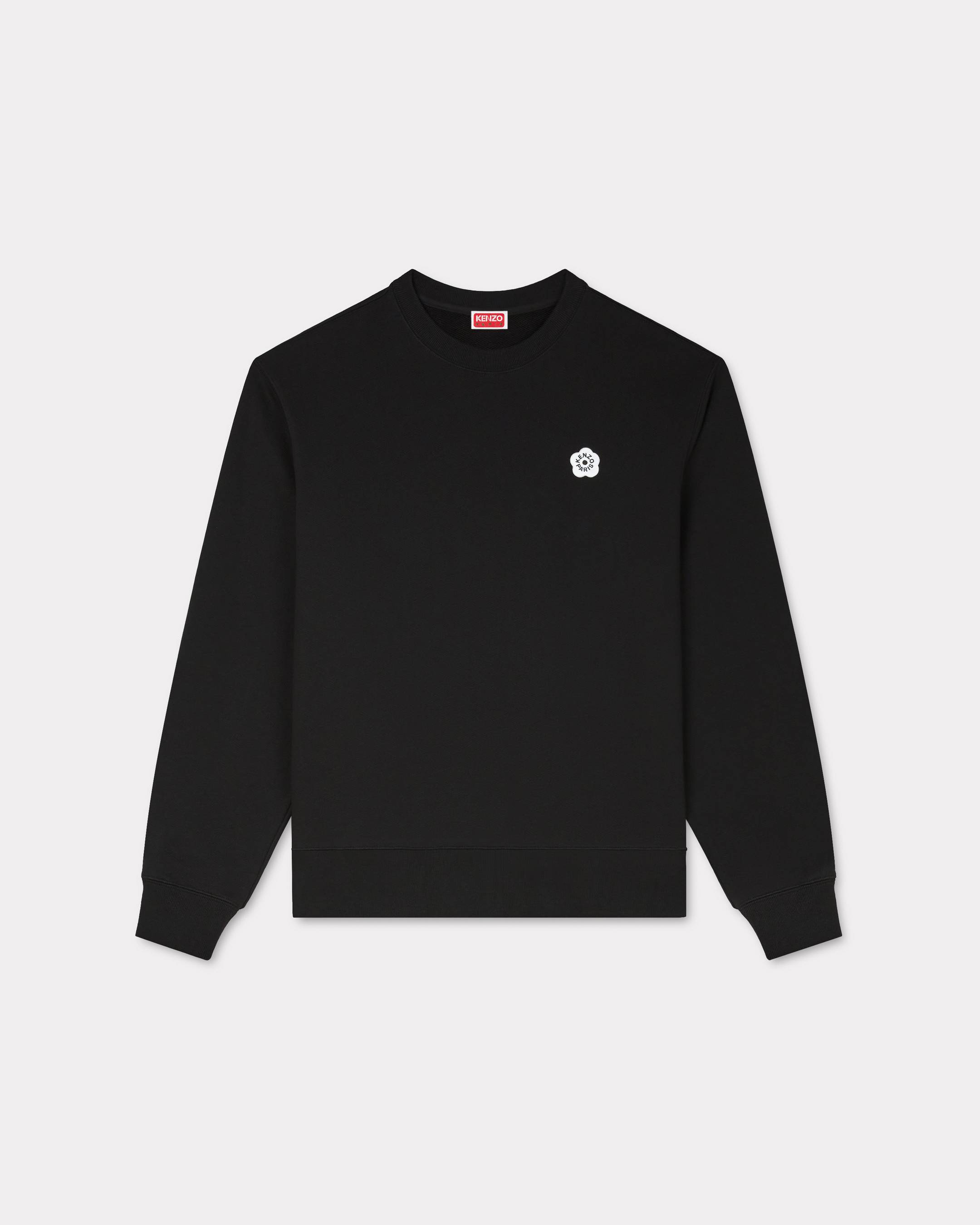 KENZO 'Boke Flower 2.0' Embroidered Sweatshirt , Man, Black, Size L, Cotton