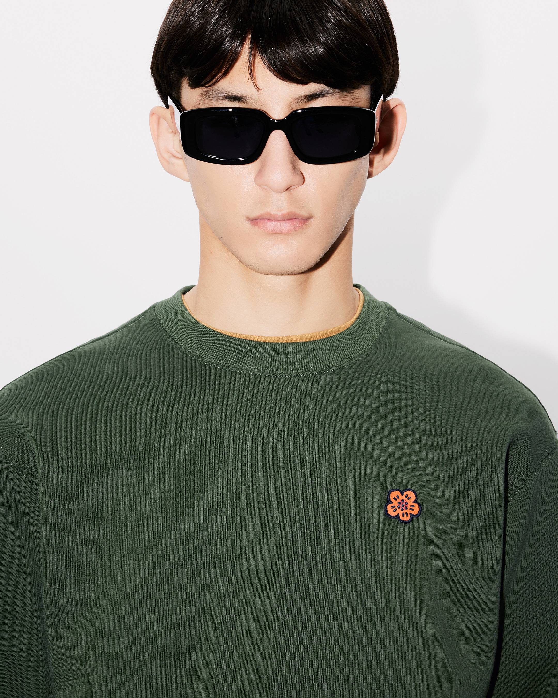 Boke Flower' embroidered sweatshirt in cotton | Men's | KENZO