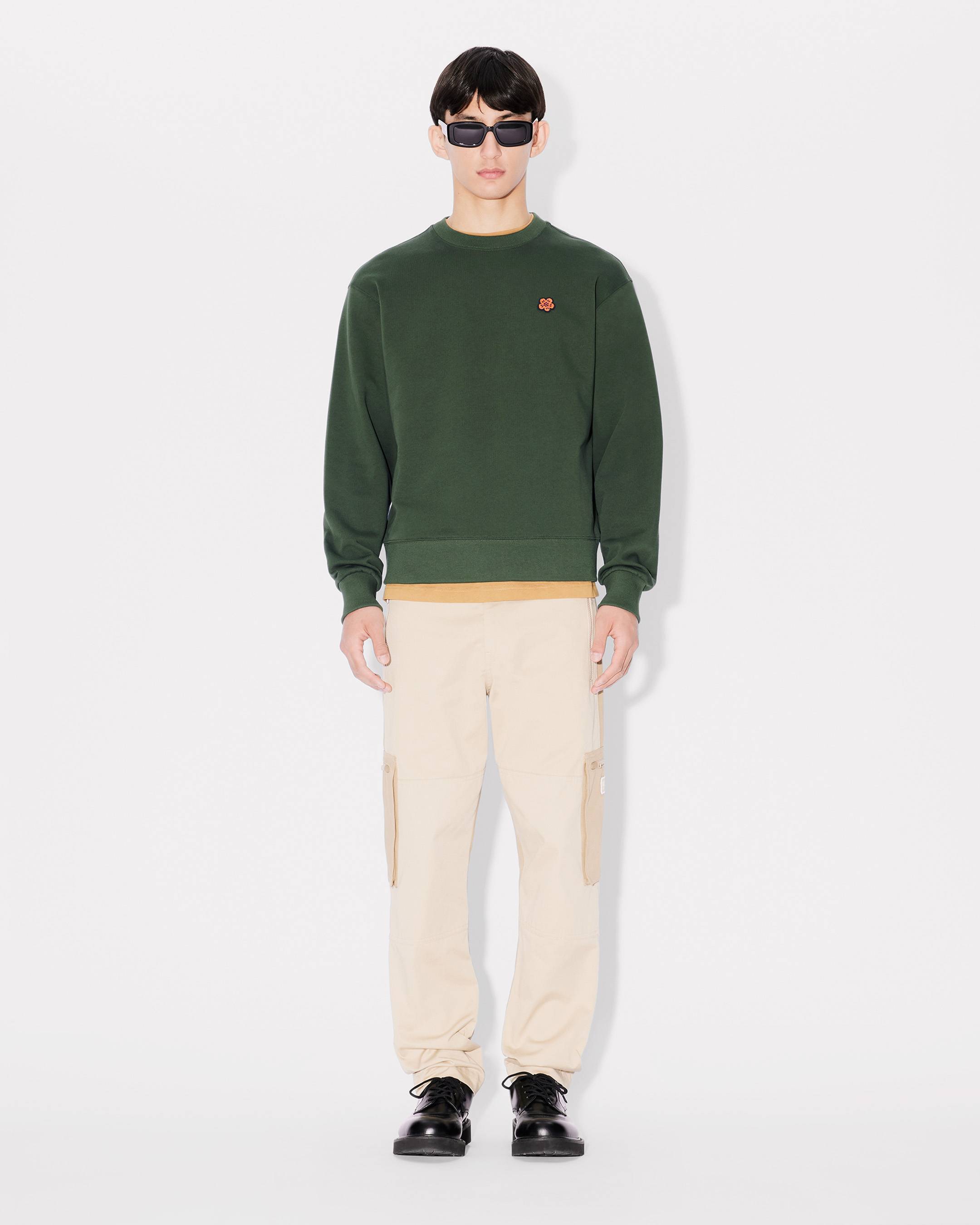 Boke Flower' embroidered sweatshirt in cotton | Men's | KENZO