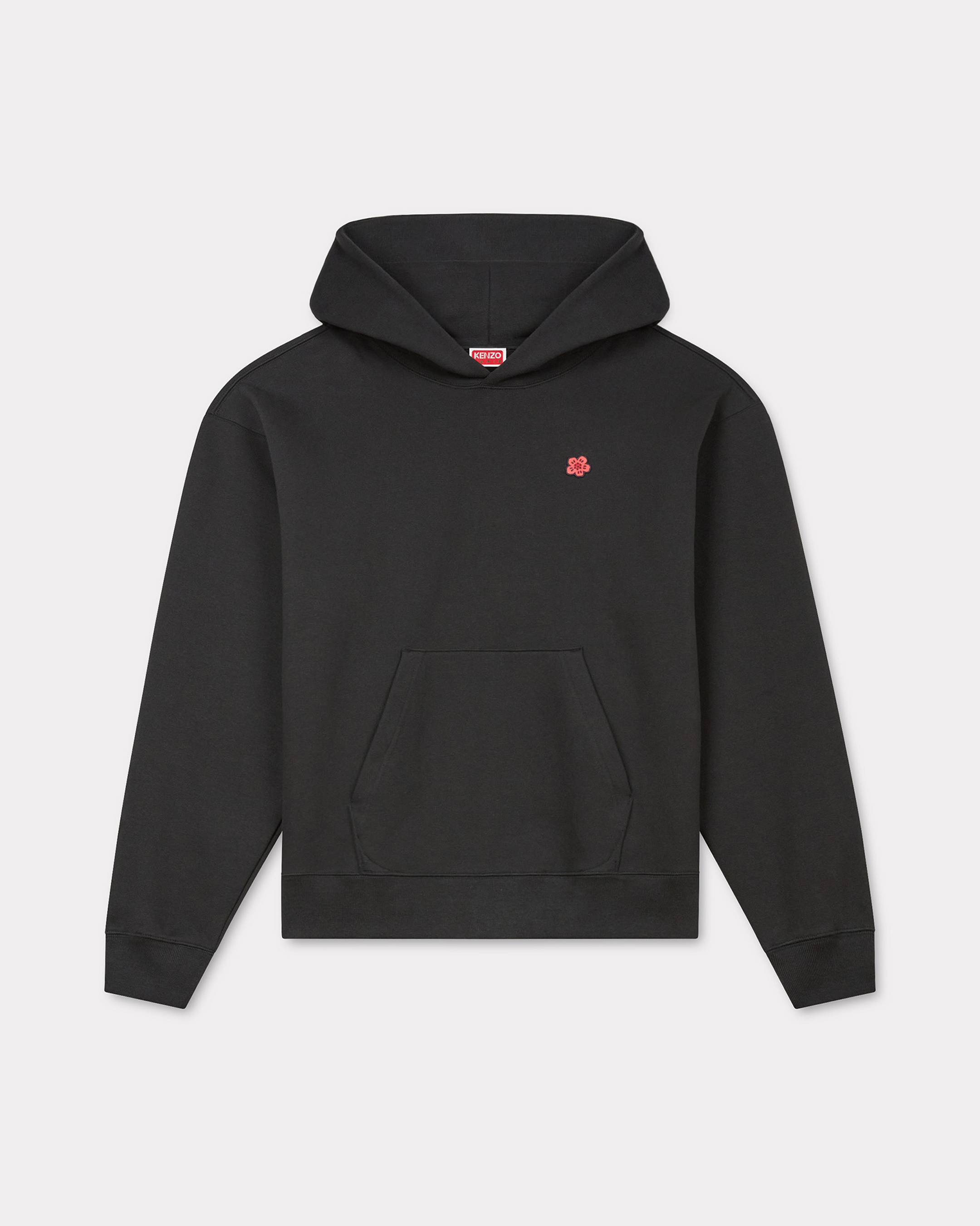 KENZO 'Boke Flower' Oversized Embroidered Hoodie, Man, Black, Size L, Cotton