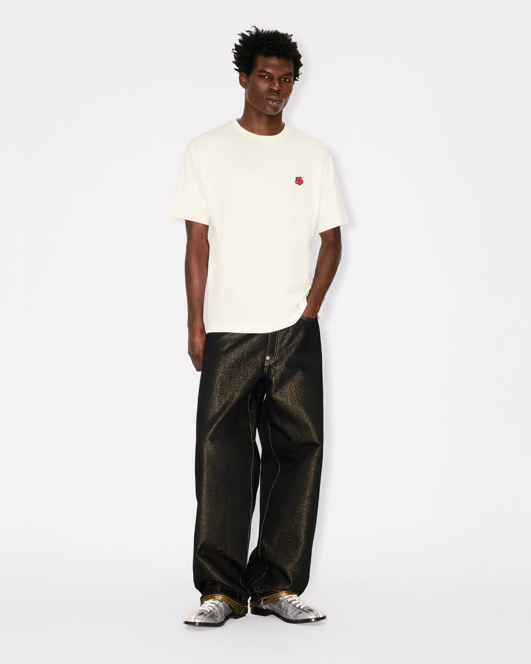 Boke Flower' embroidered T-shirt in cotton | Men's | KENZO