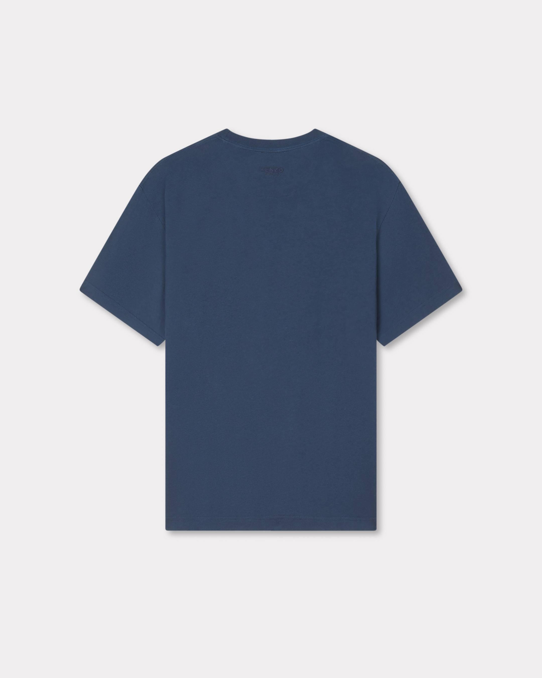 Camiseta de algodón bordada 'Boke Flower'