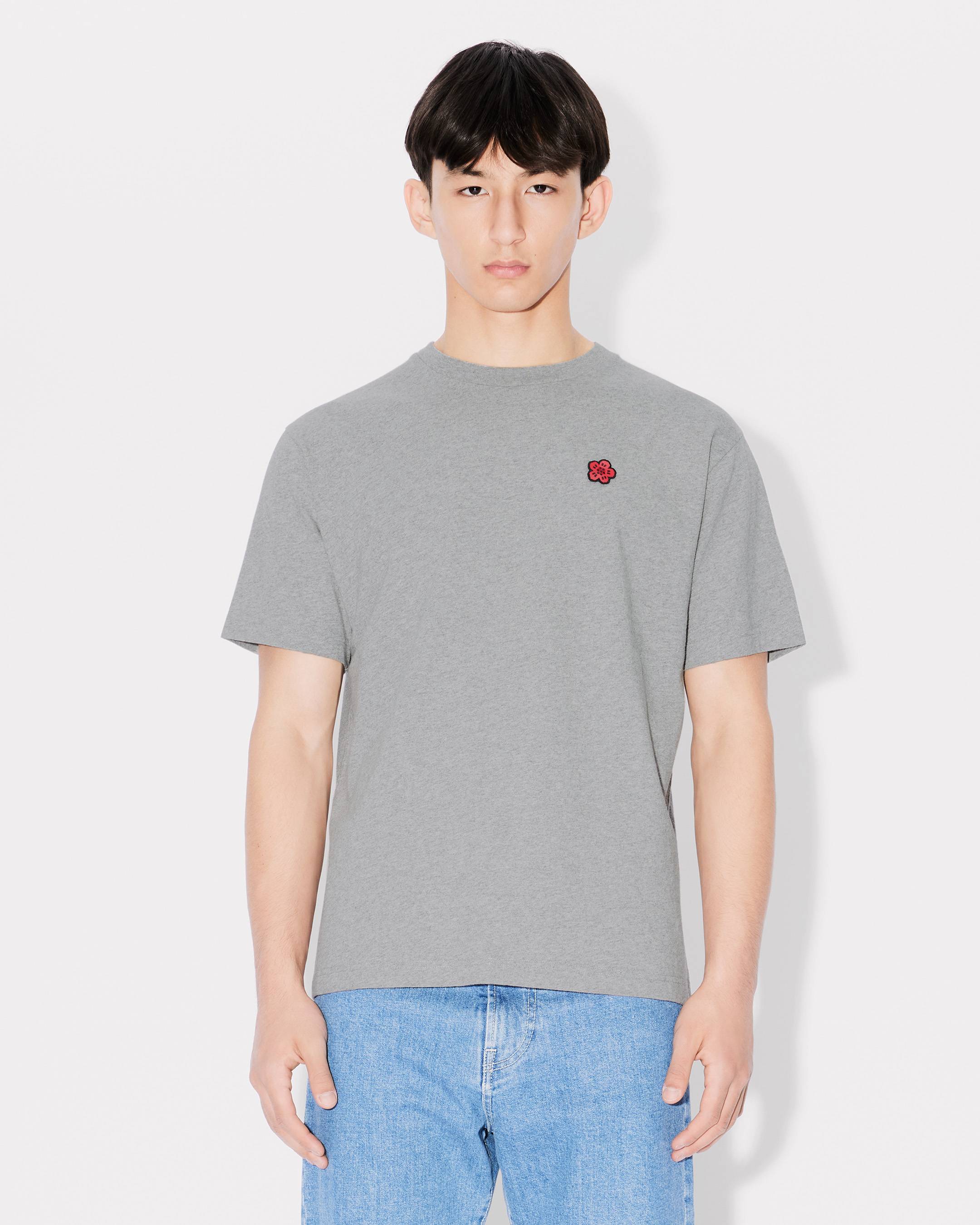 Tシャツ・カットソー KENZO FW25 T-SHIRT WITH LOGO PATCH (FE65TS4744SG 99J) Boke Flower' embroidered T-shirt in cotton | Men's | KENZO