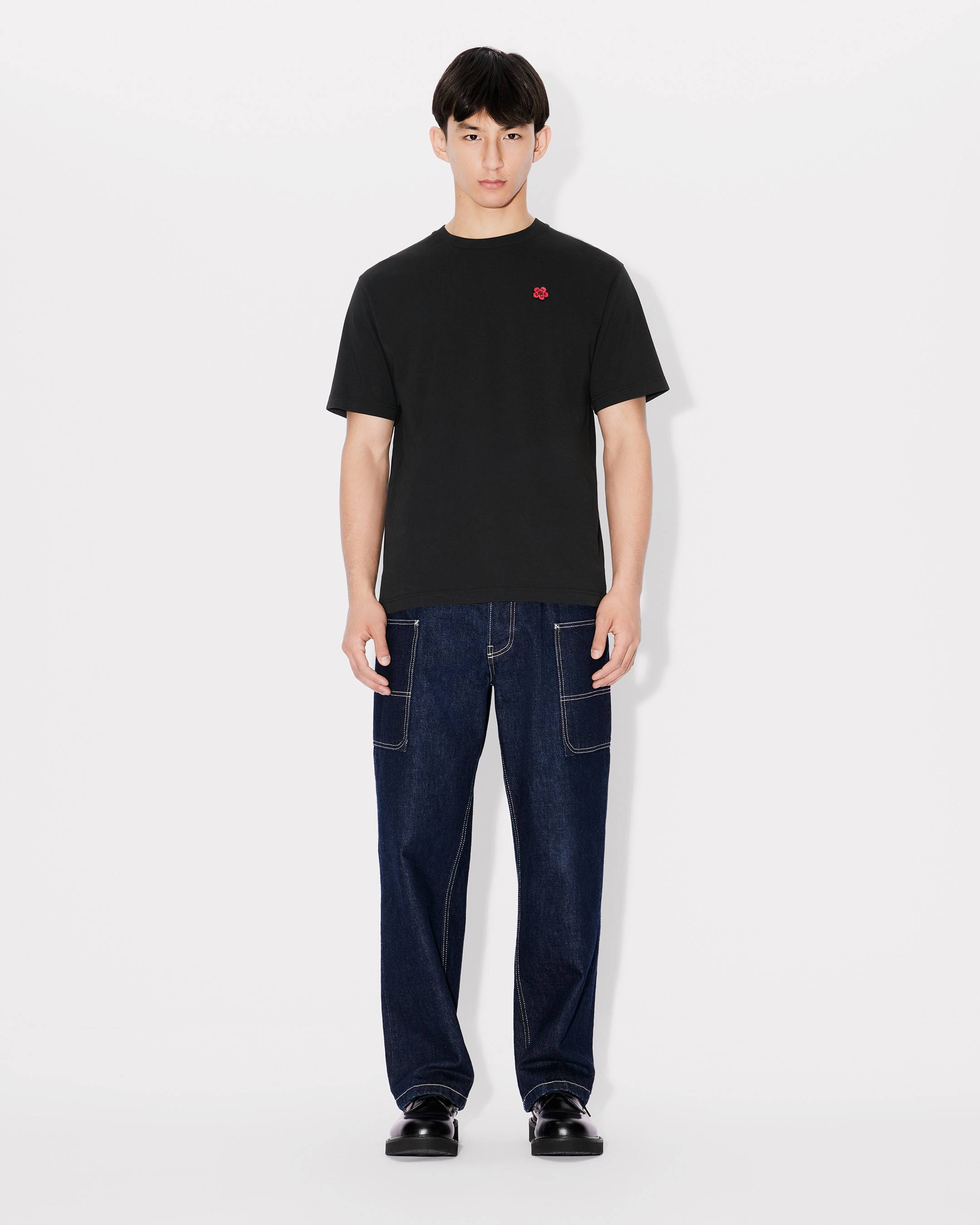 Boke Flower' embroidered T-shirt in cotton | Men's | KENZO